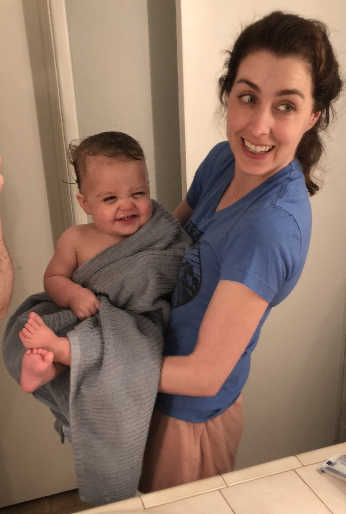 Post bath silliness.