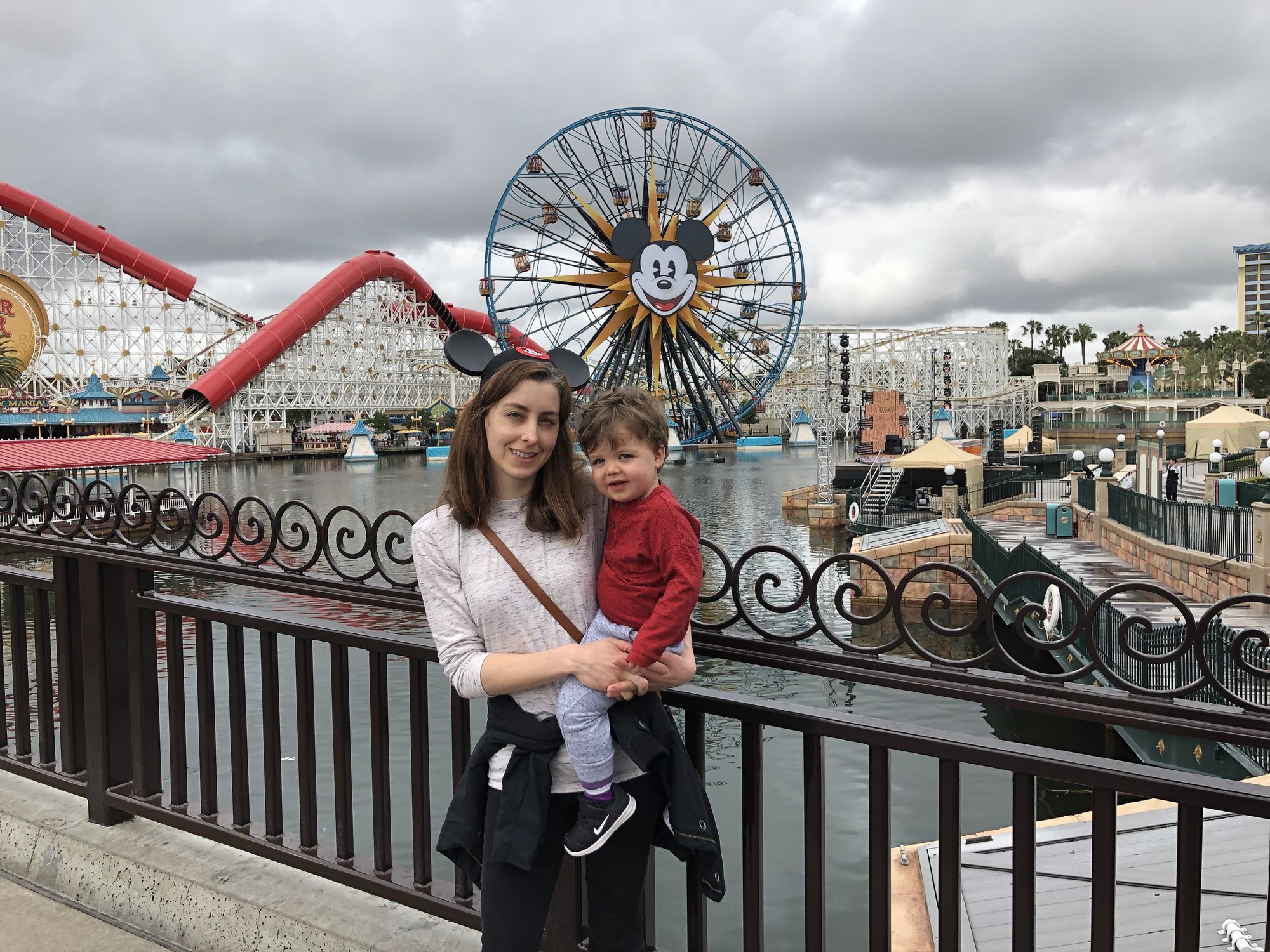 Heading to Mickey's Fun Wheel in California Adventure.