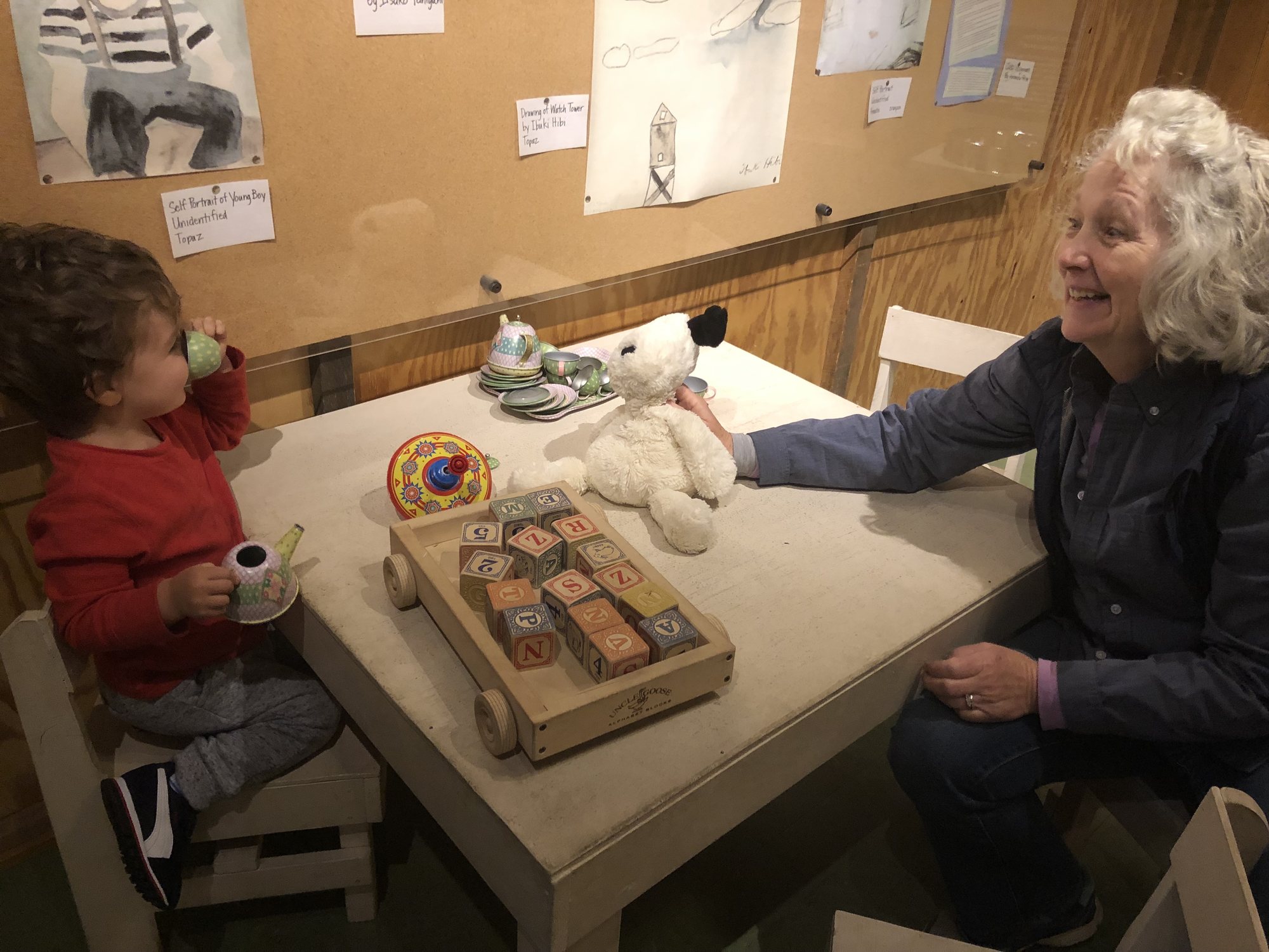 Tea with Grandma TT at Manzanar.
