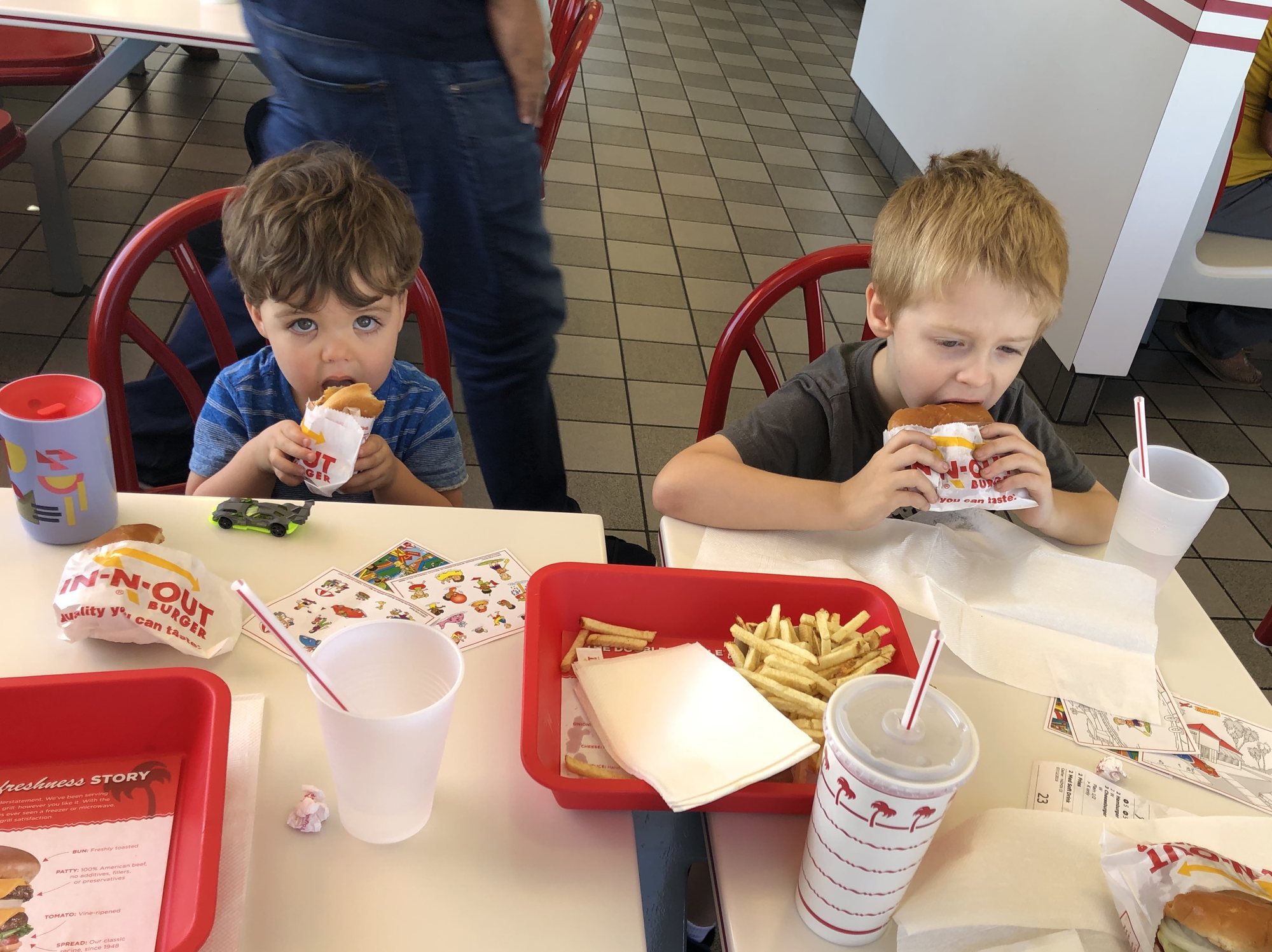 First In-N-Out burger for both of these guys!