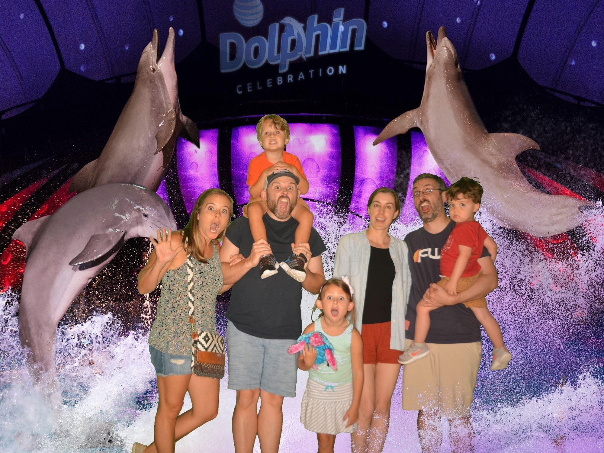 Georgia Aquarium with Bethany, Ryan, Brin and Milo. I need to work on my surprise face. LOL.