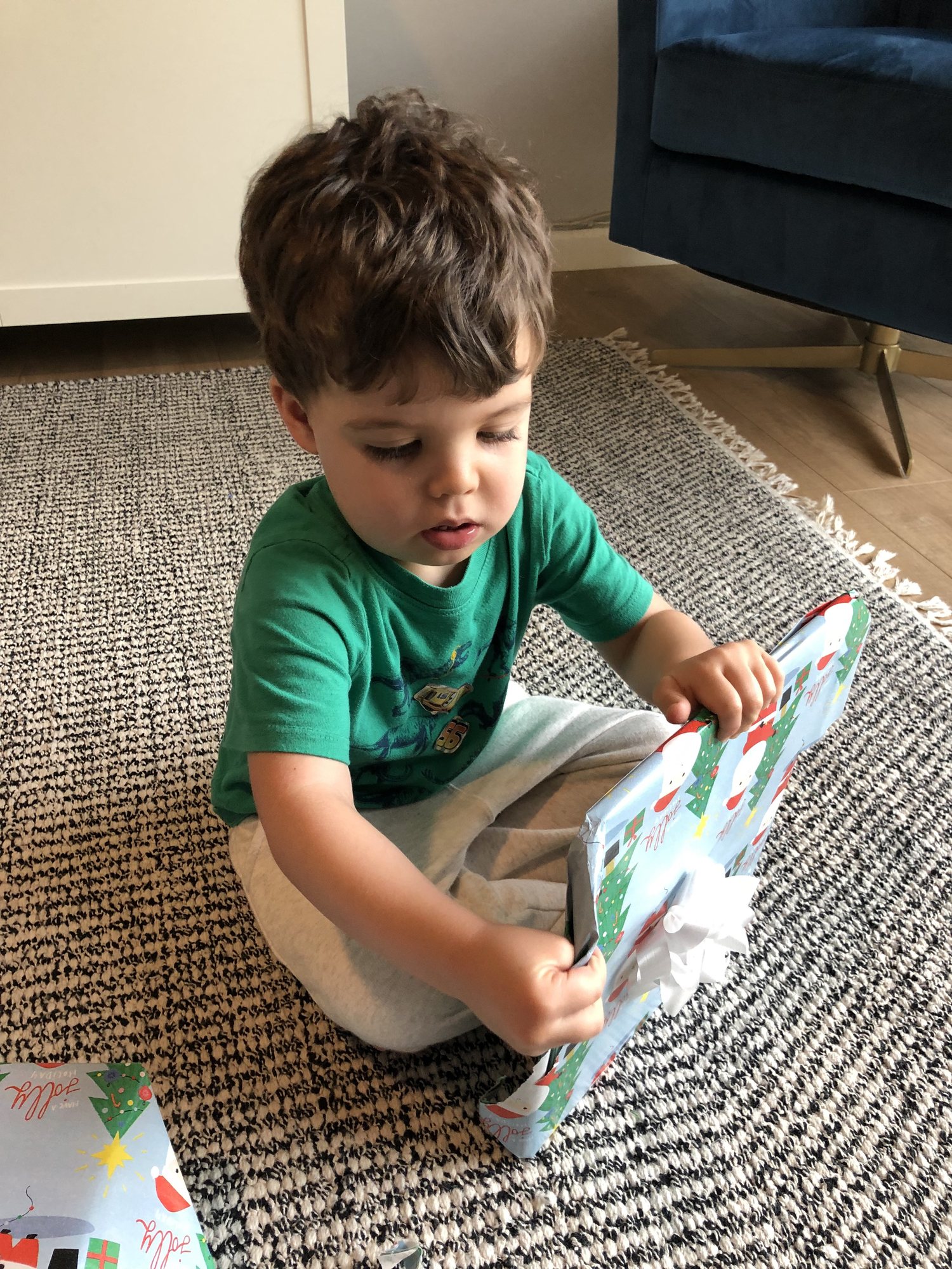 Finally getting the hang of this opening presents thing.