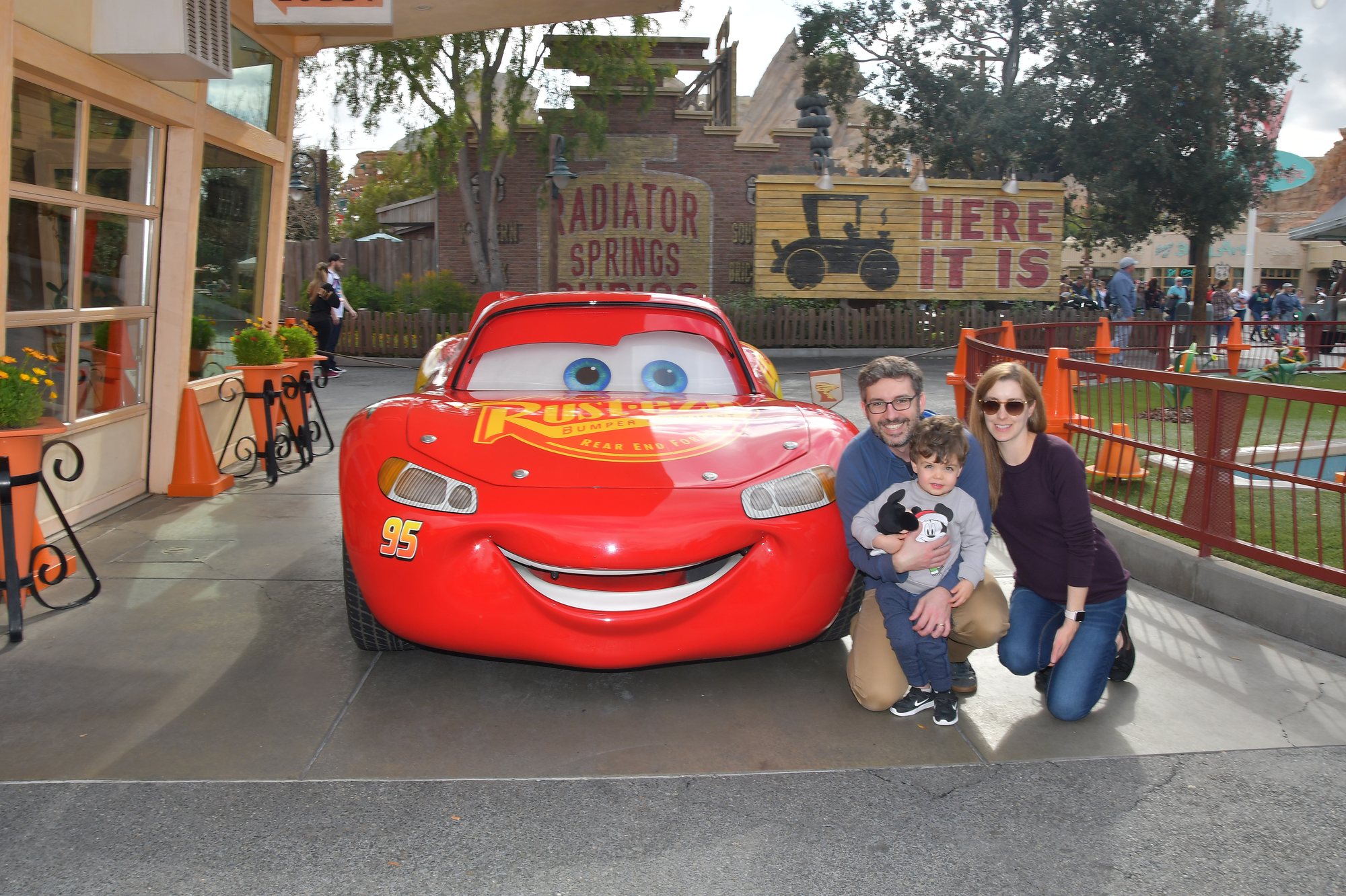 Visiting Lightning McQueen!
