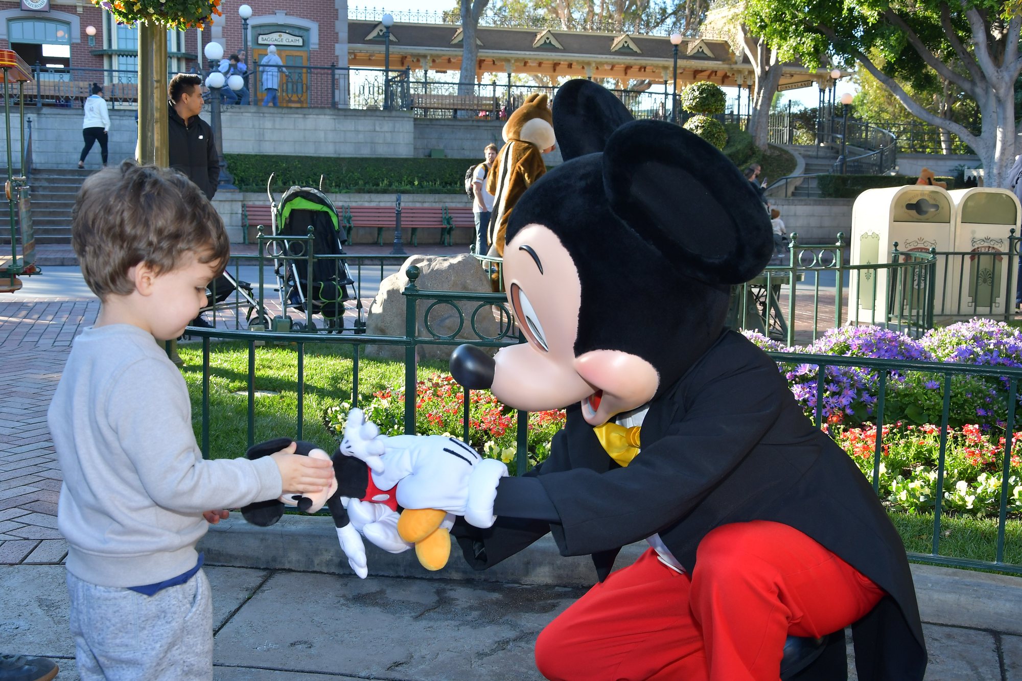 Micky Mouse making sure Ben is taking good care of his little Mickey.