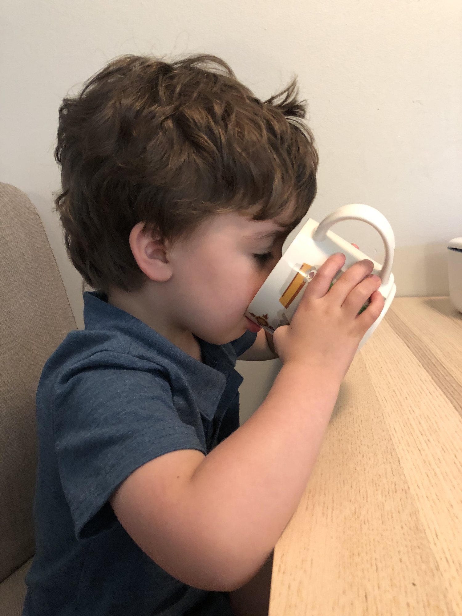Gotta get that morning cup of coffee in before a day of working from home.