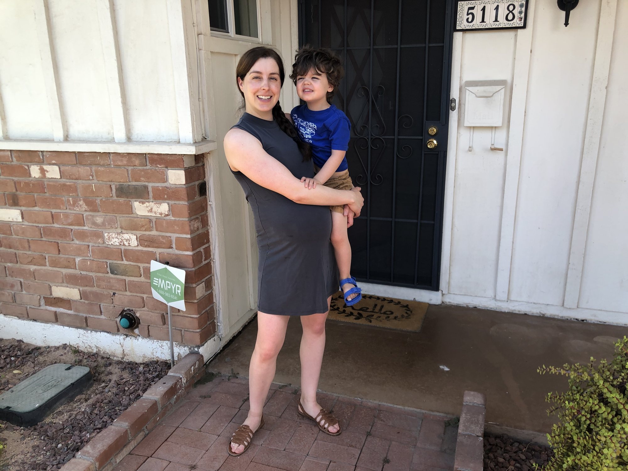 Last picture before my induction and our transition to a family of four (five if you count Vincent).