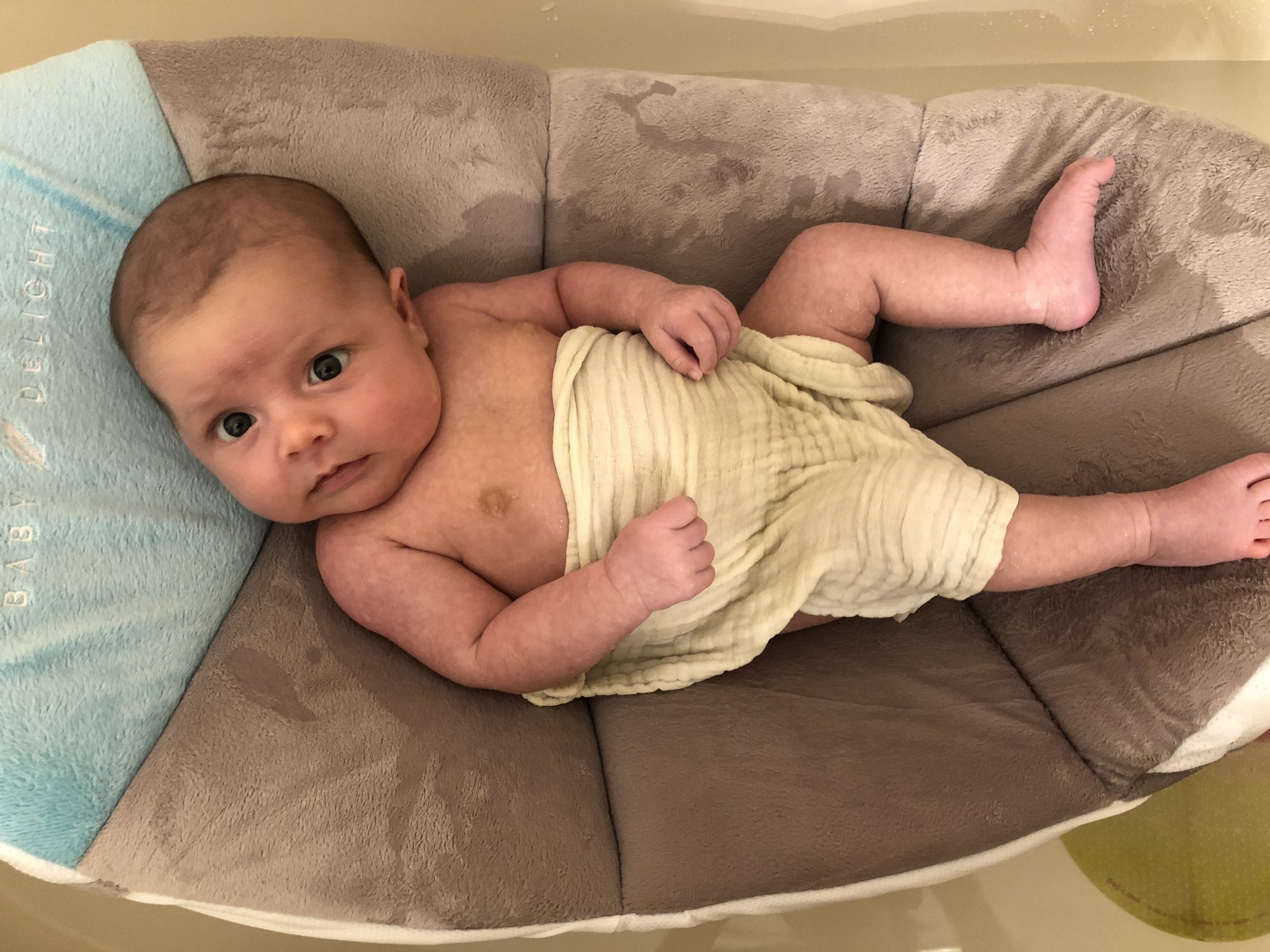 First bath! She loved it :)