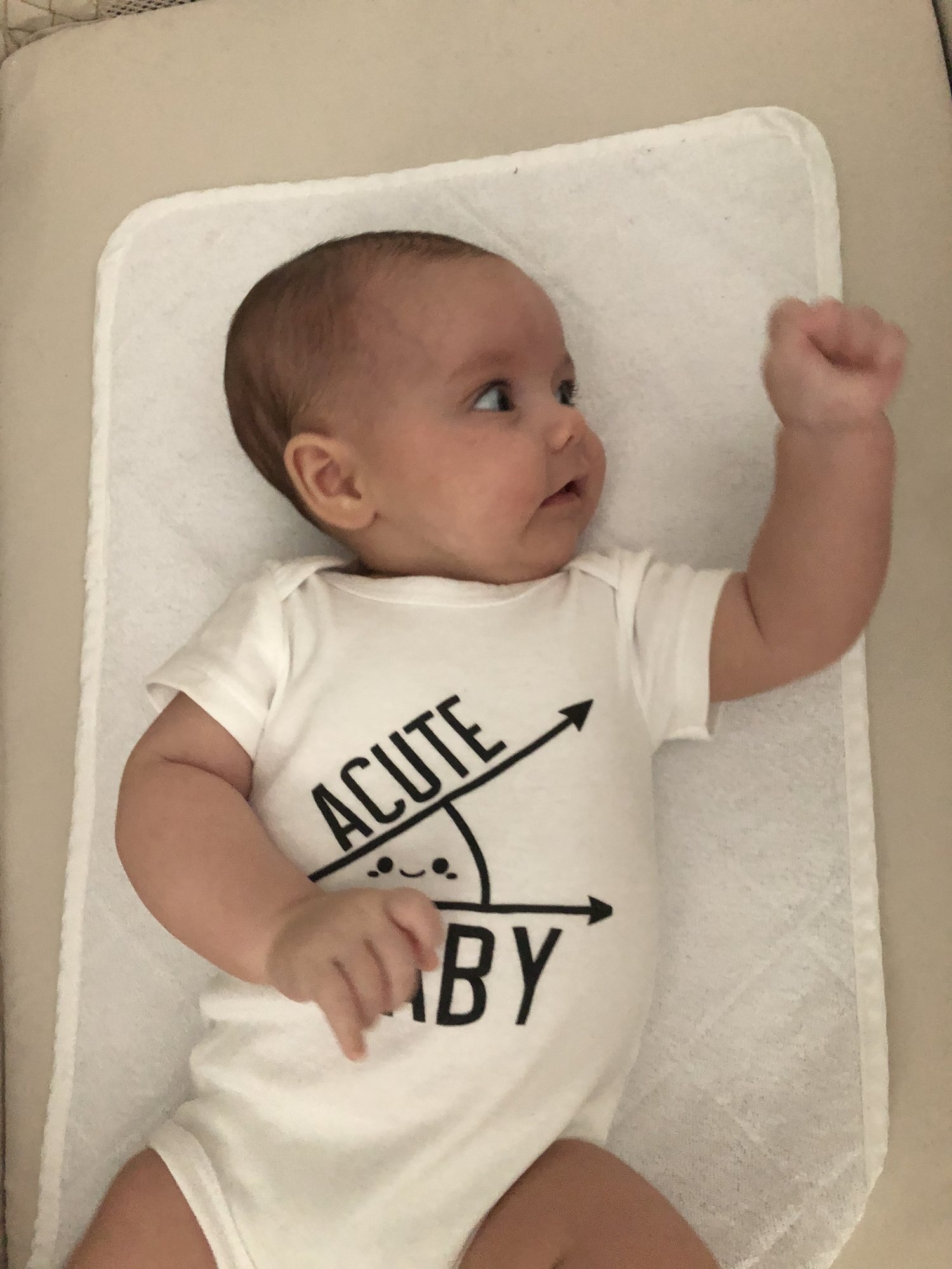 Checking out her fist. Nora says "I'm gonna eat that!!!"