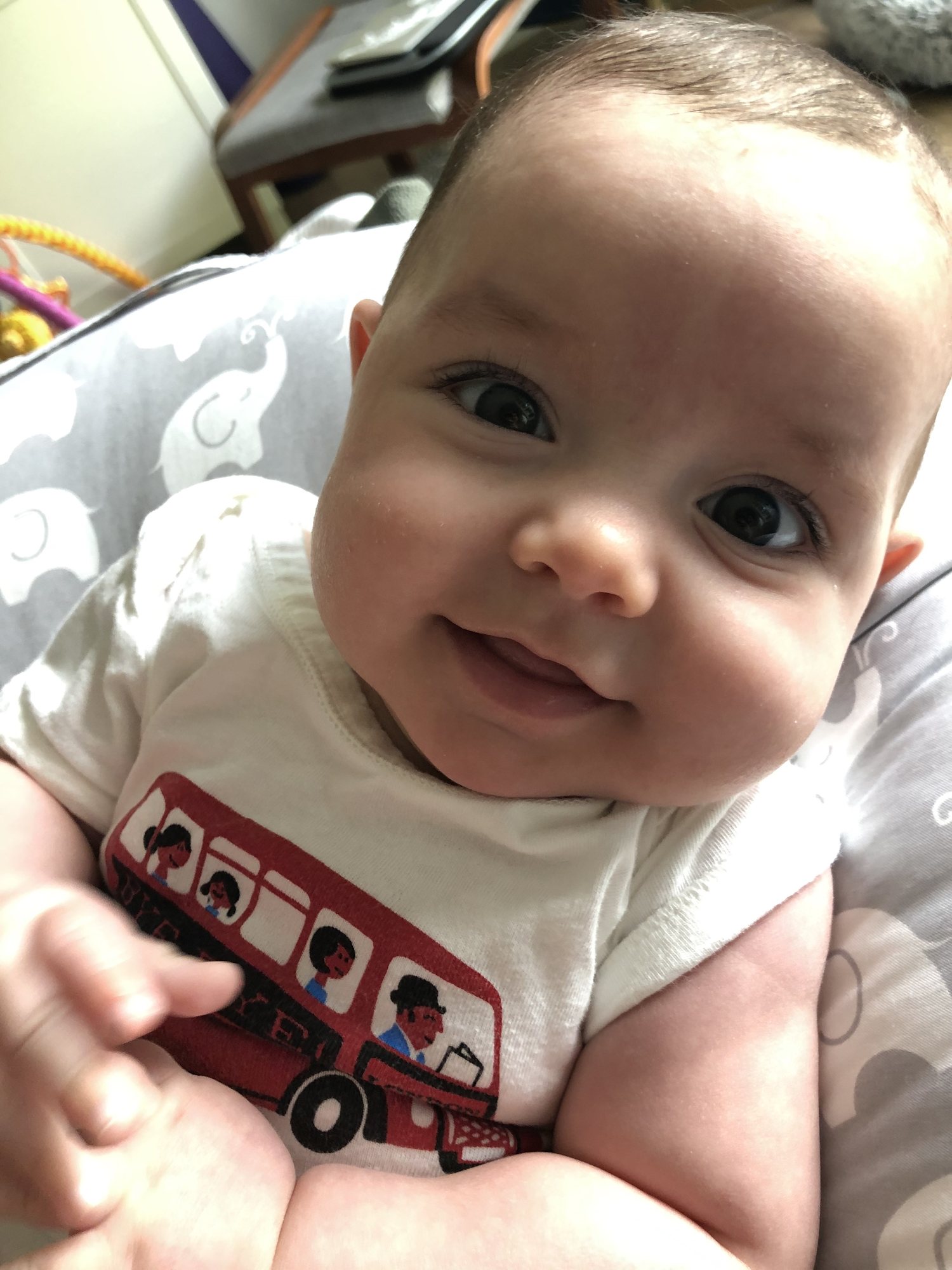 Nora's typical eye squint ;)