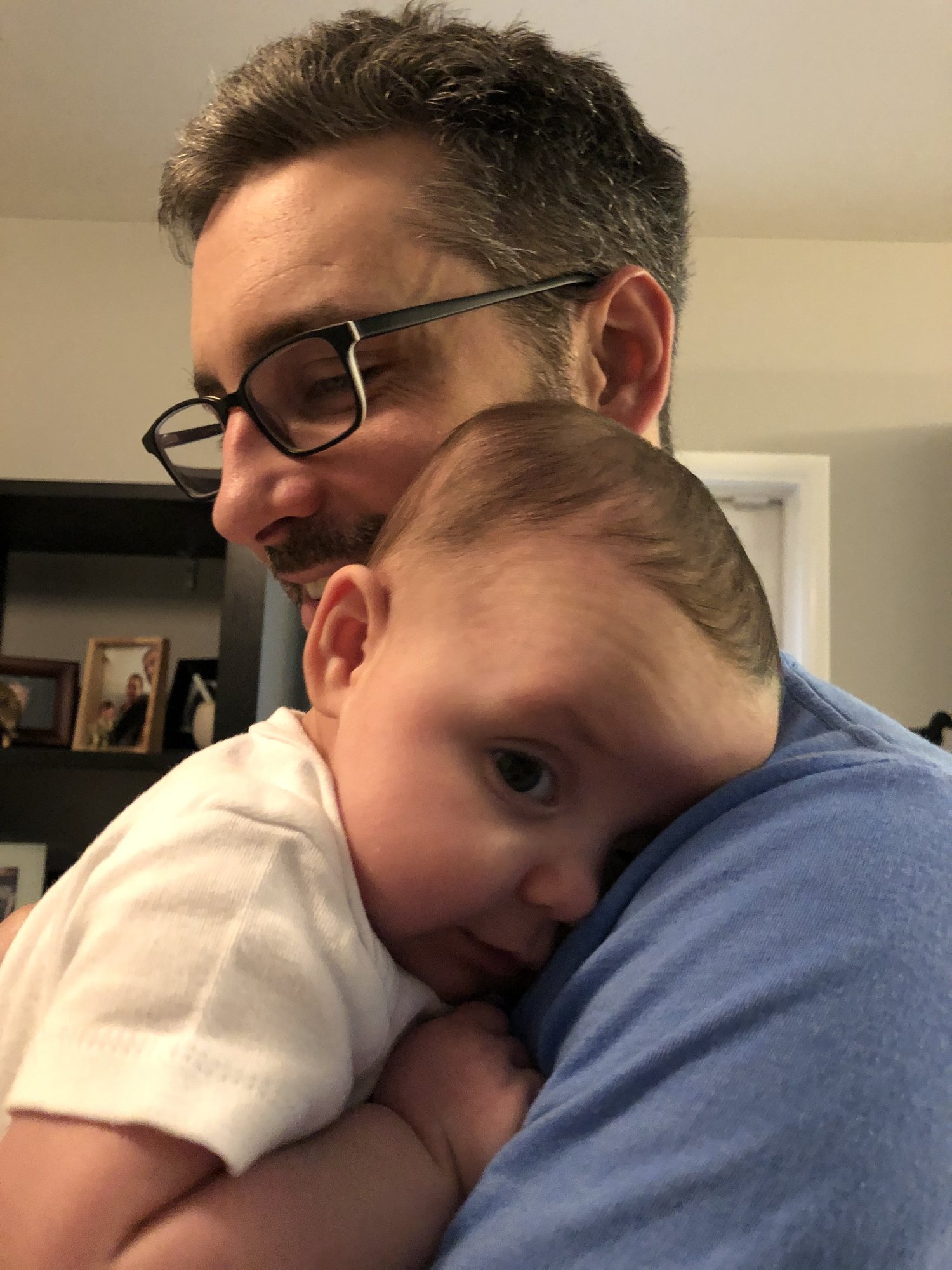 Dad snuggles are the best.