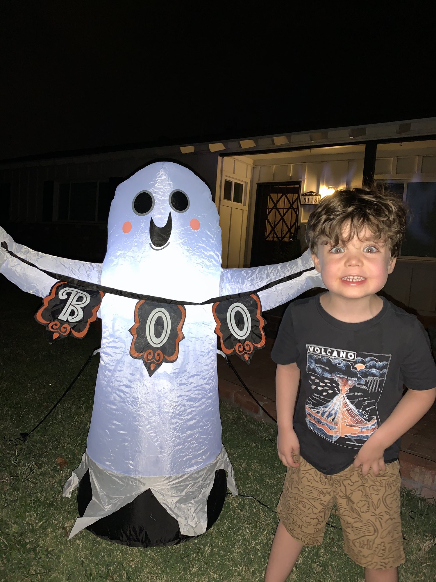 Apparently Halloween makes him CRAZY!