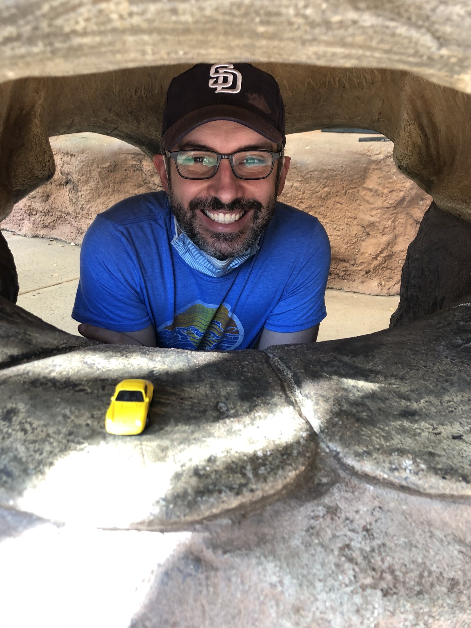 Pic taken by Ben at the zoo. The car was a must :)