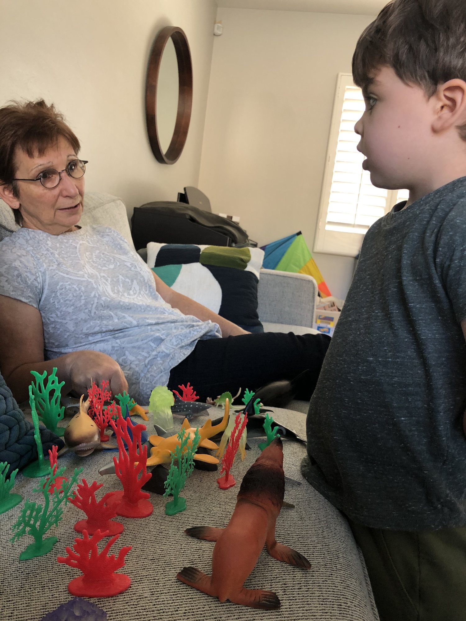 Playing marine battles with Nonna