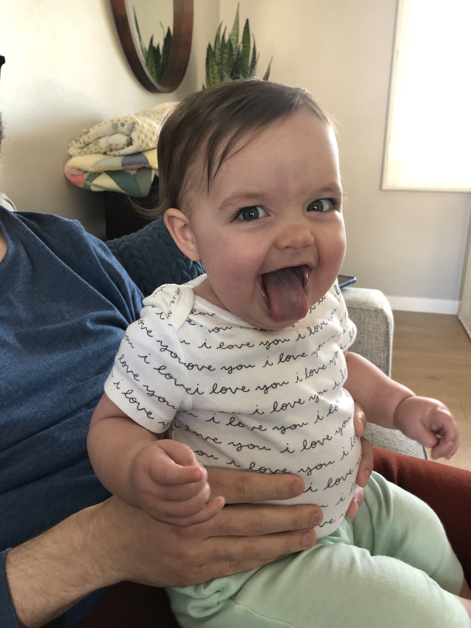 Nori's always ready to stick her tongue out. LOL.