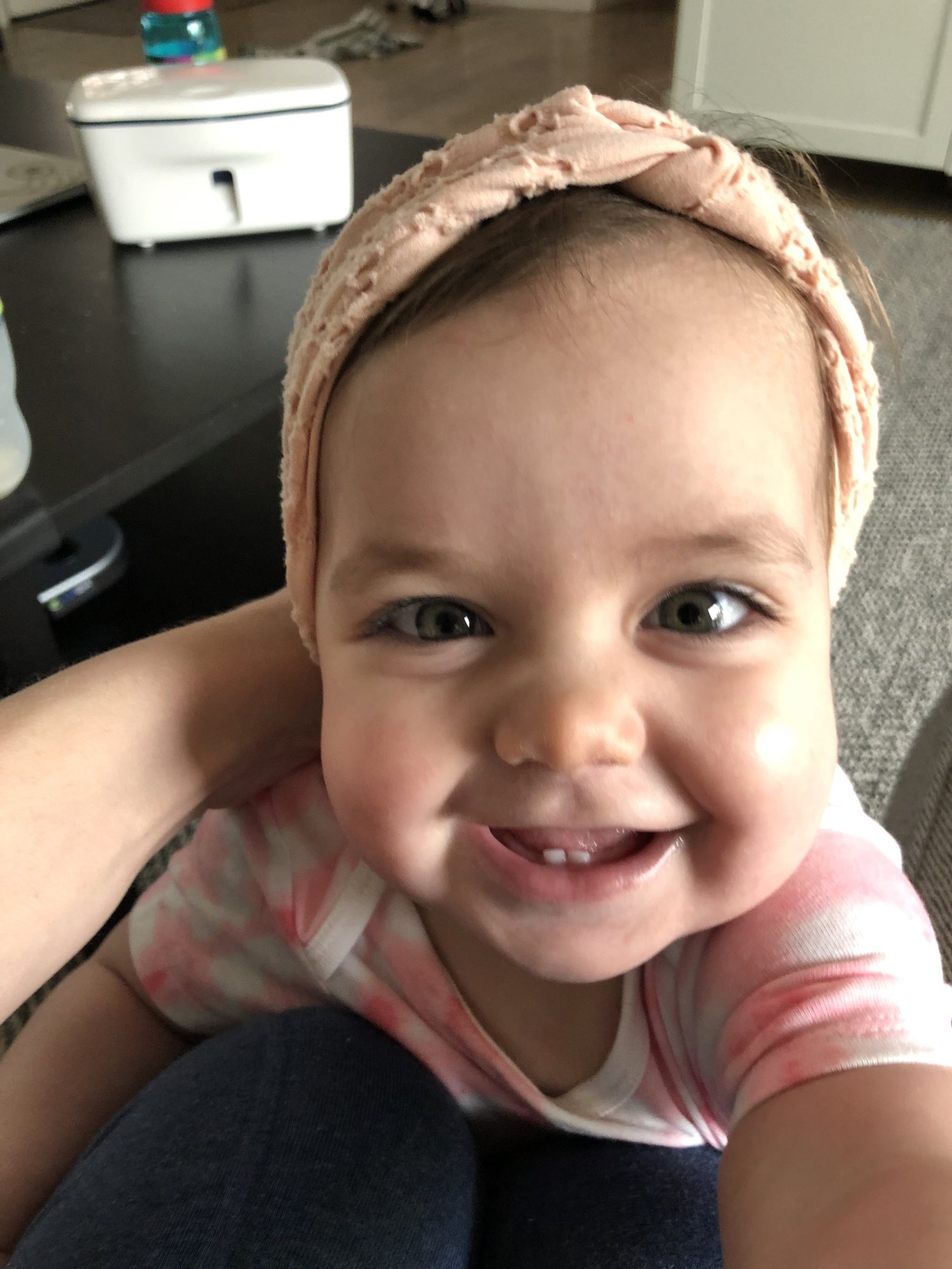 Loving her hair accessories :)