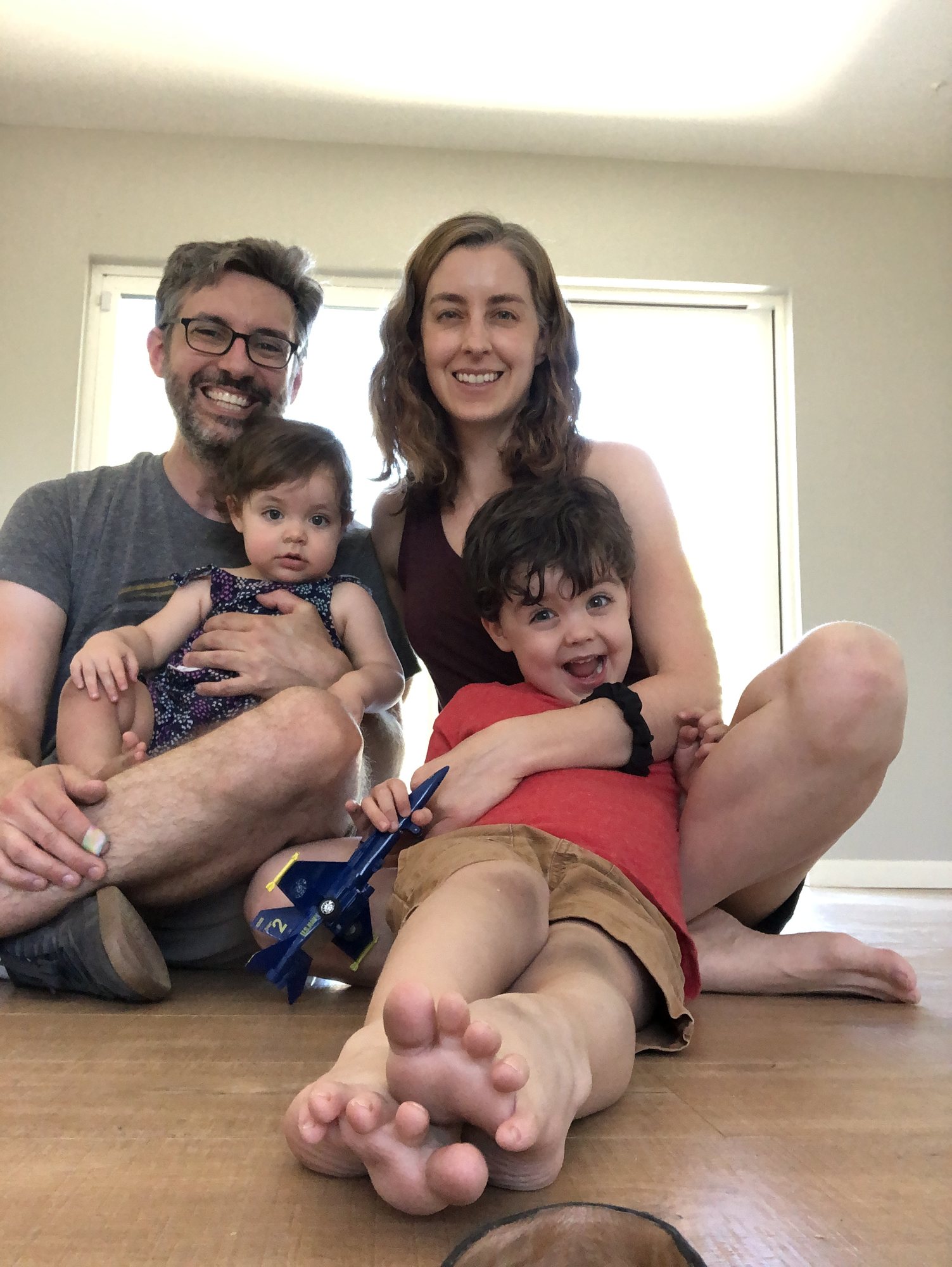 Last picture in our old house! We will miss it!