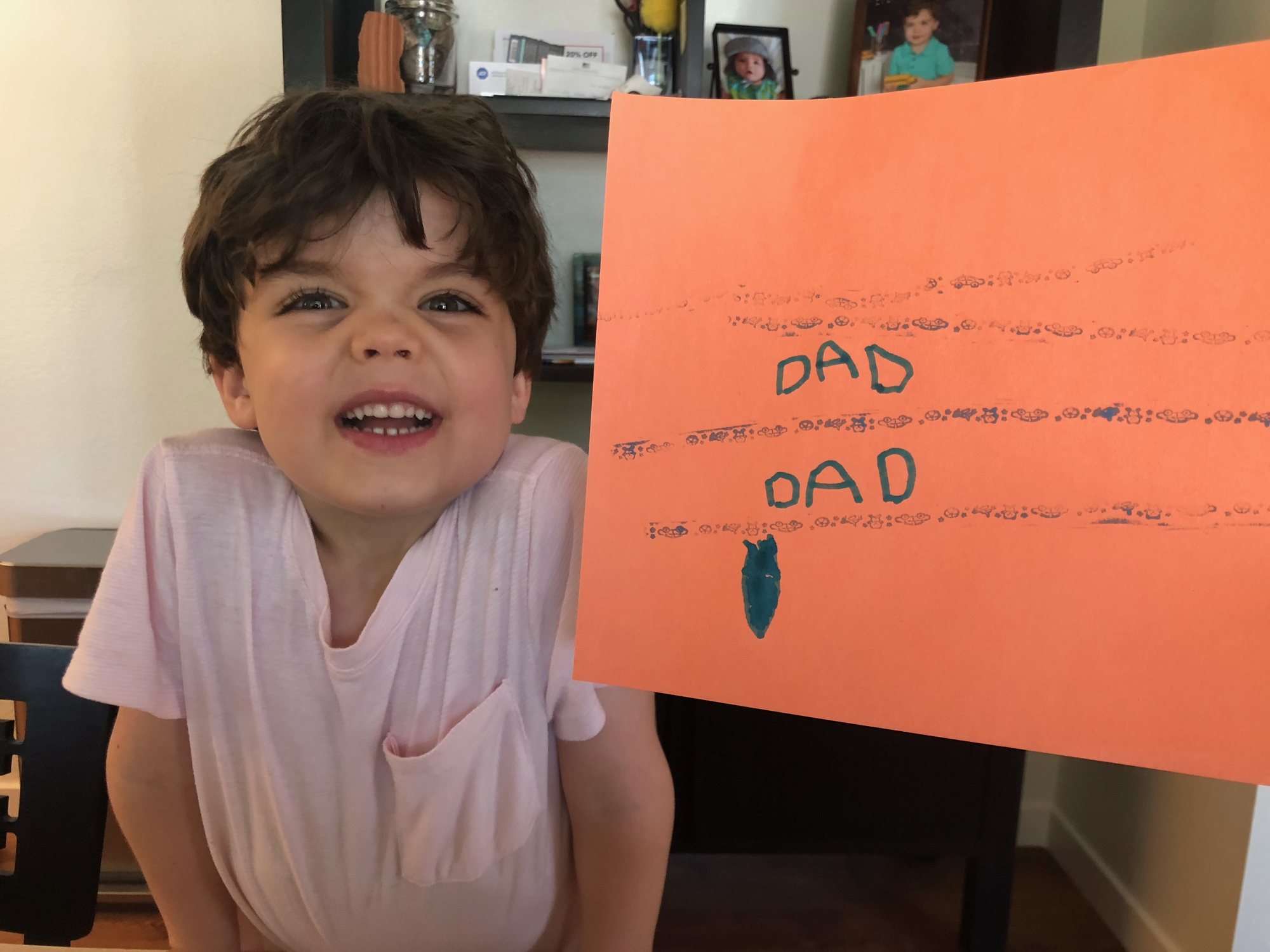 Ben writes "Dad". He's an all-caps kind of guy :)