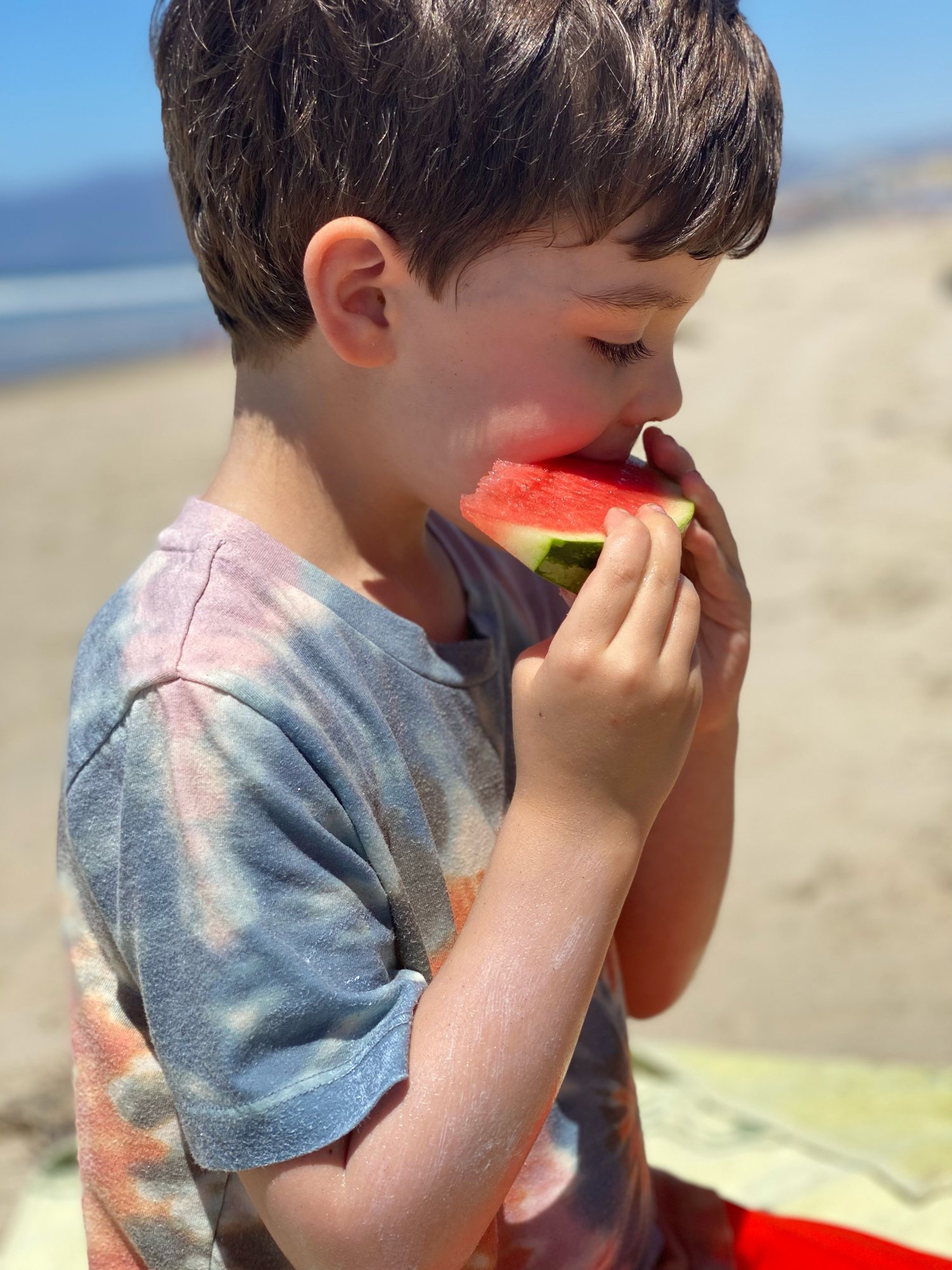 I think Ben ate more watermelon that the rest of us combined! Thanks, Auntie Nika!!!