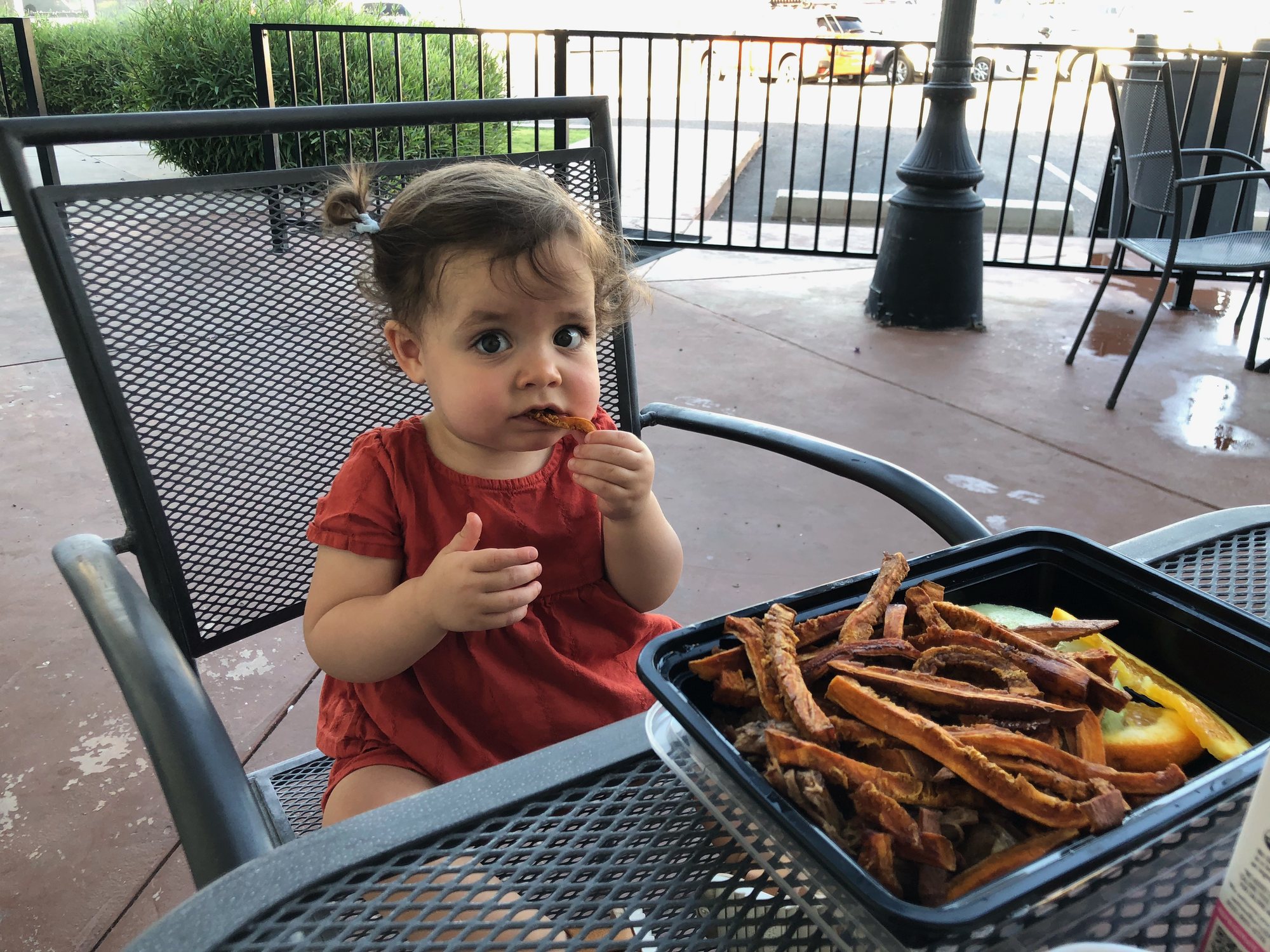Nora LOVES french fries.