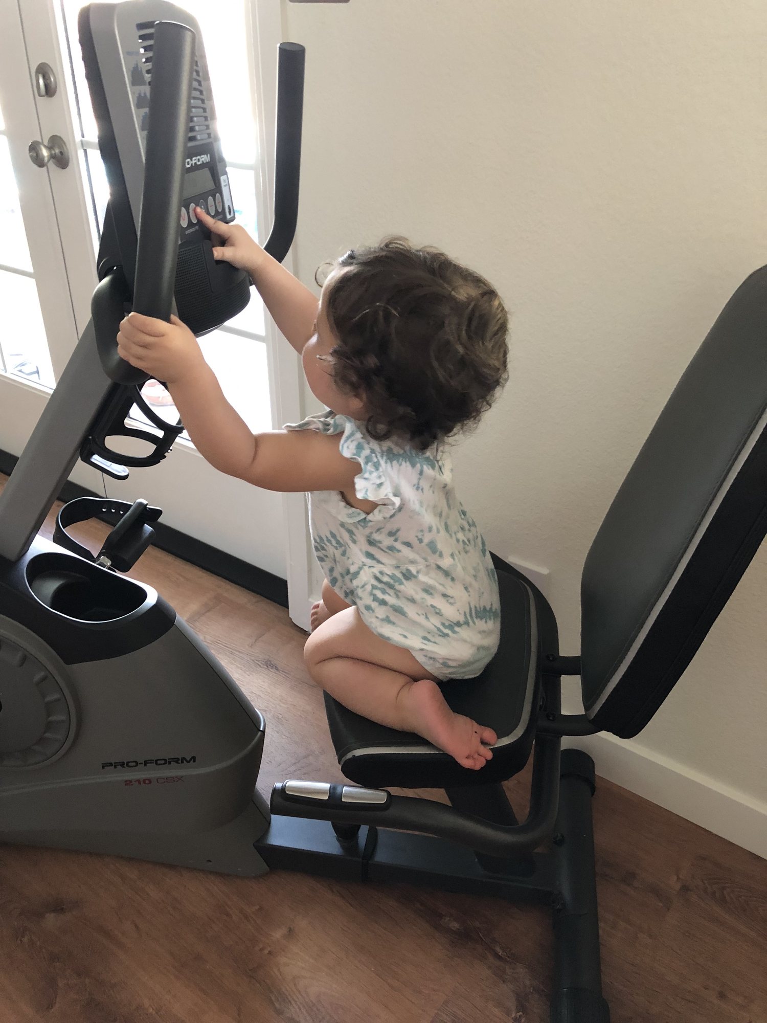 Climbing on the recumbent bike - ready to exercise or just push buttons?