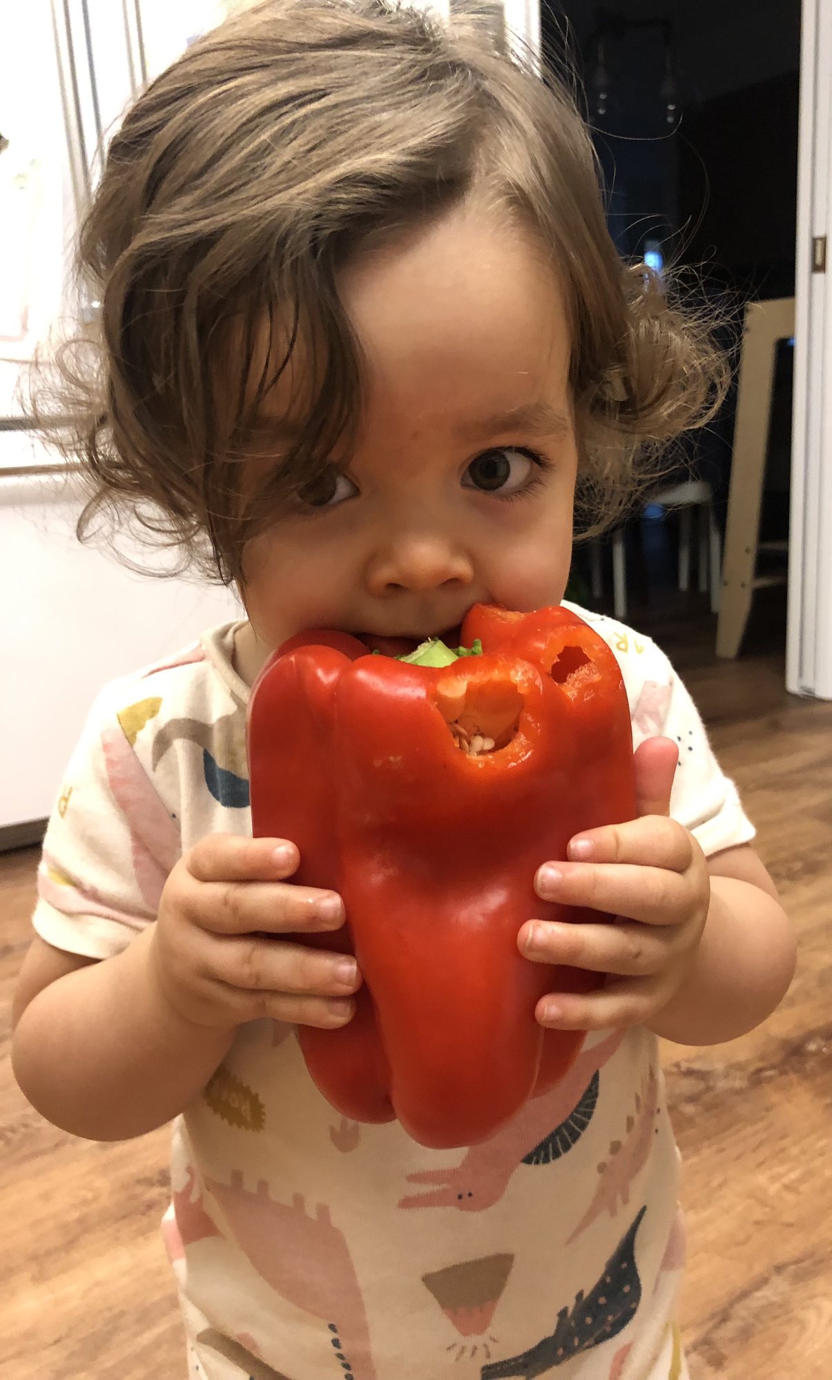Just eating a red pepper for snack. As one does.