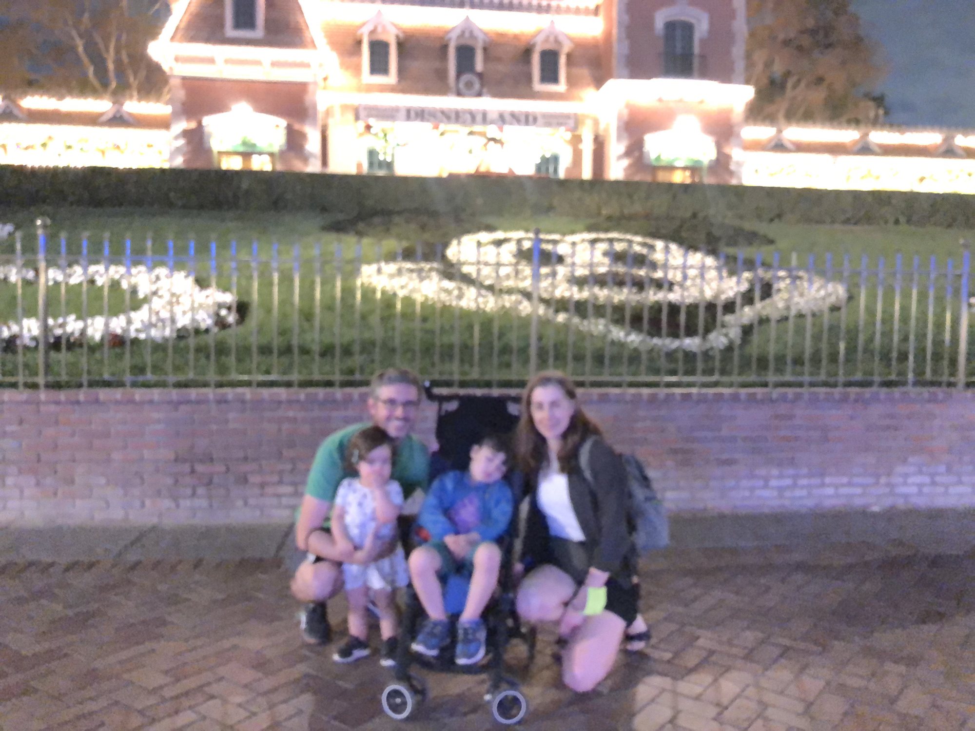 Thank you to the total stranger who took this blurry, but otherwise perfect picture of us leaving the park. There was an attempt :)