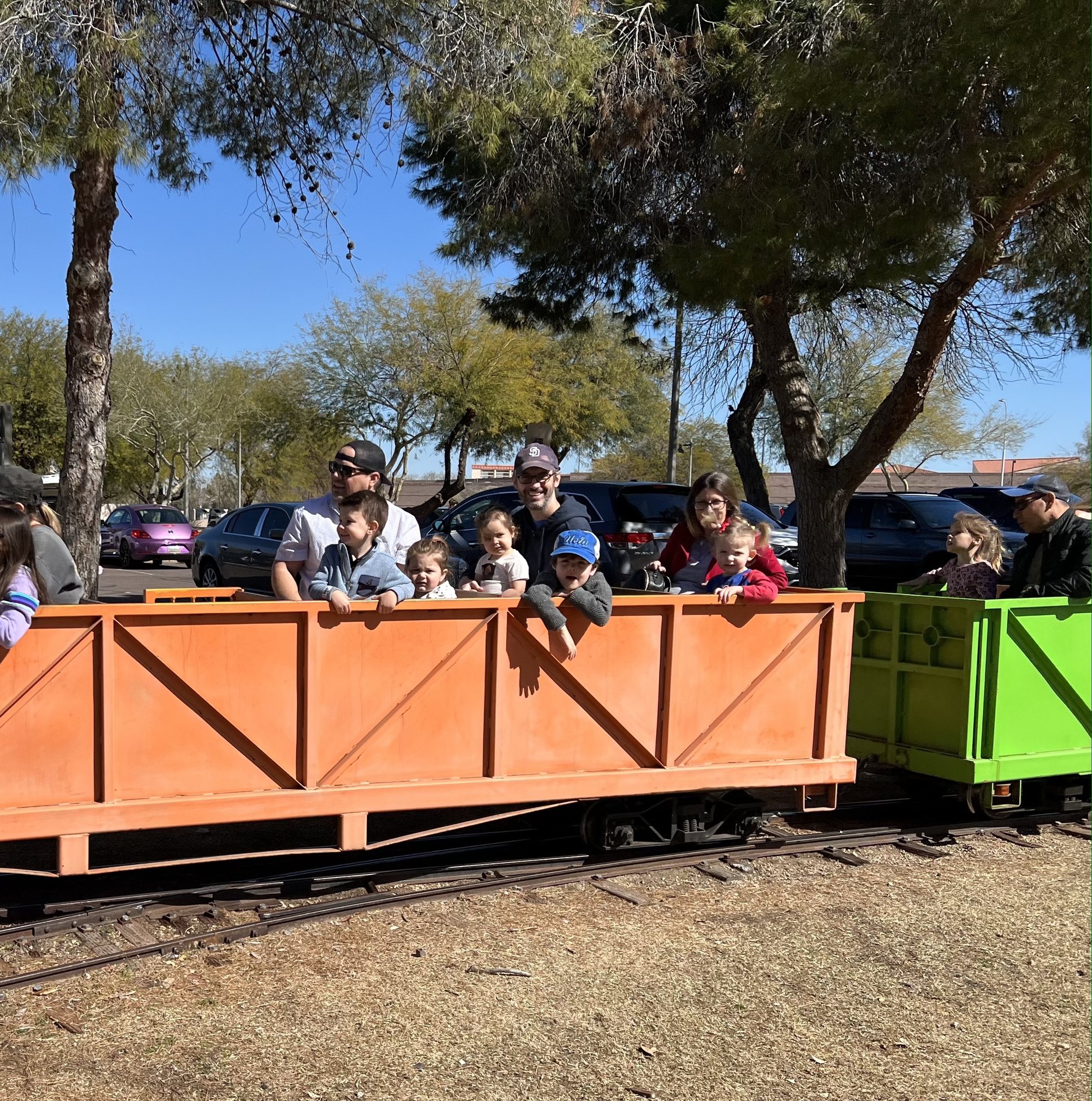 Finally rode the train at Desert Breeze Park.