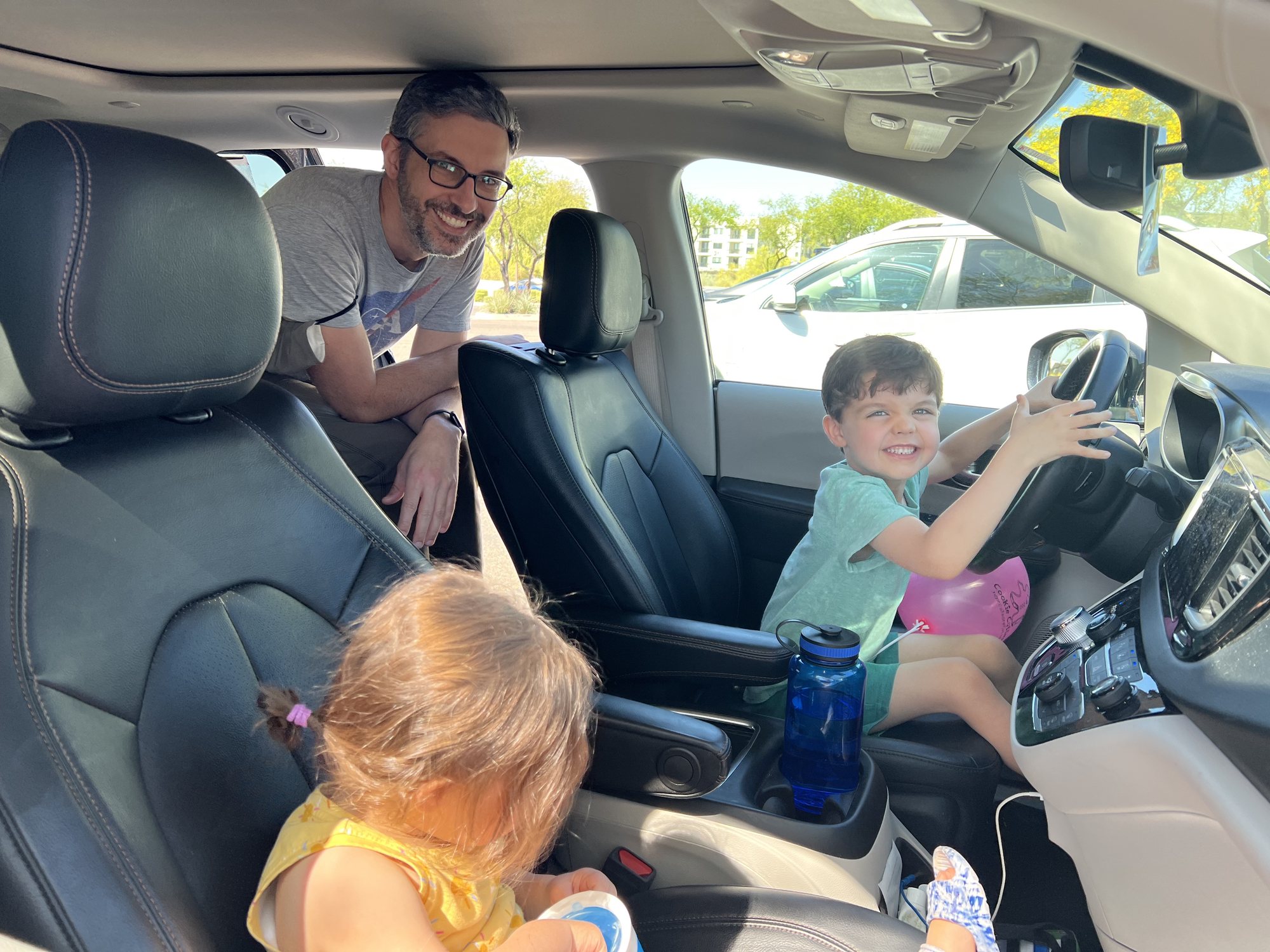 Post-haircut "drive"!