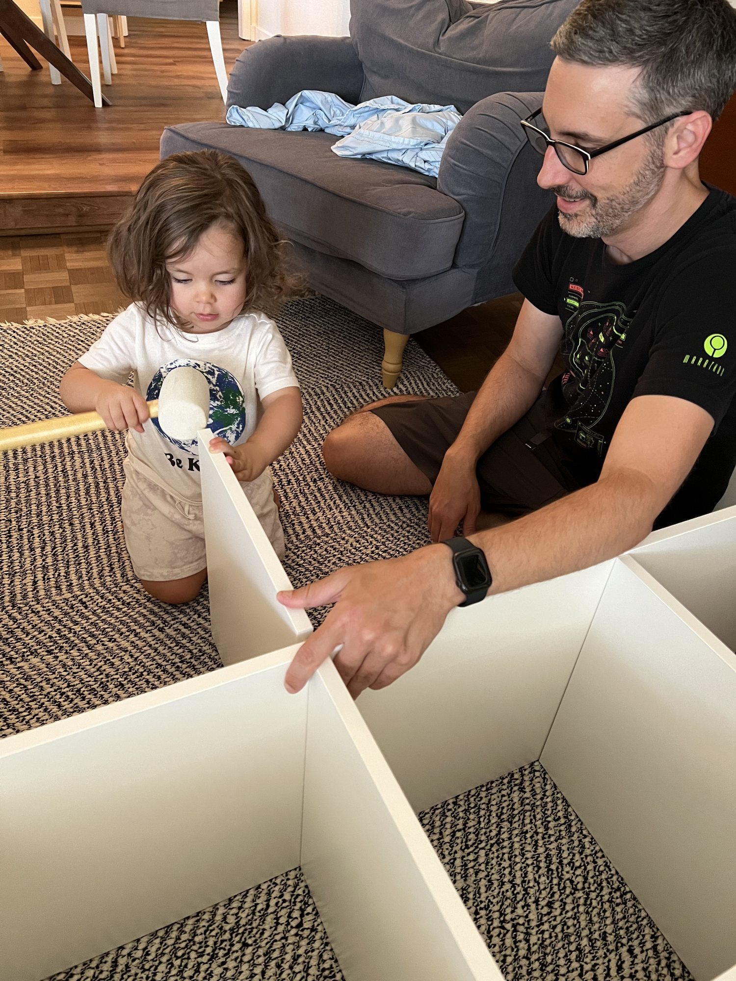 Nora is such a good helper!