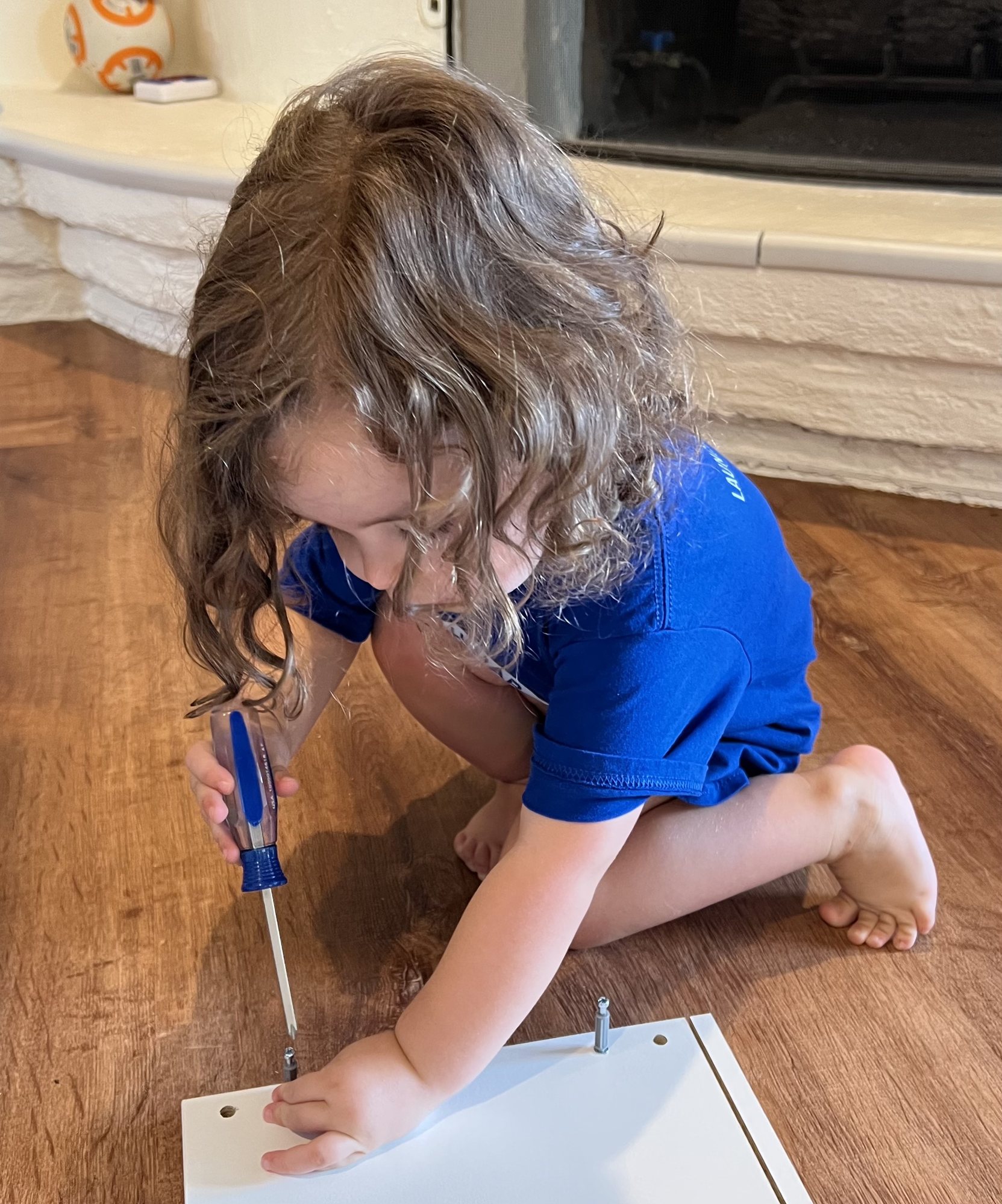 She's a great helper with projects!