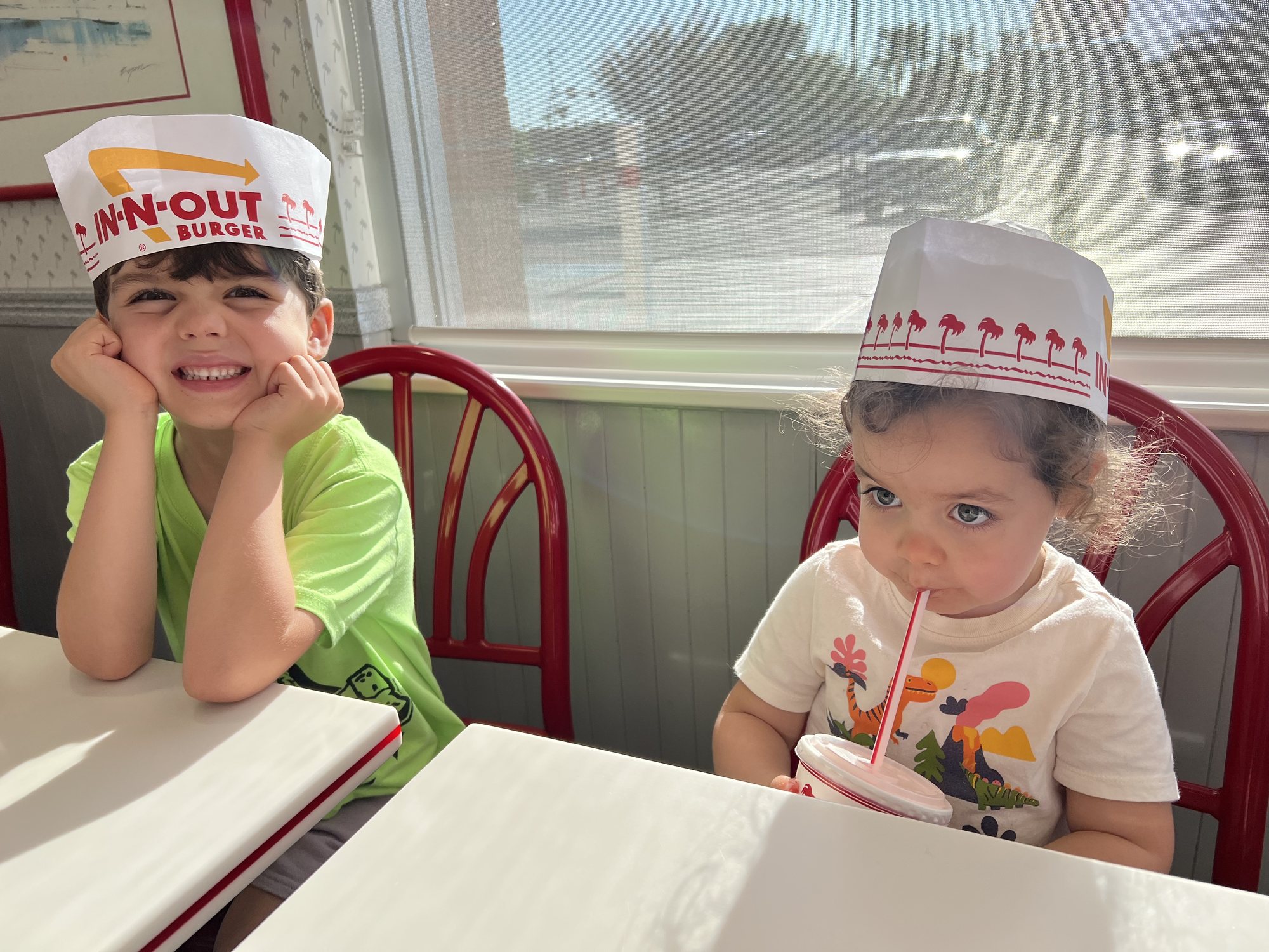 In-N-Out trip while dad was out of town.