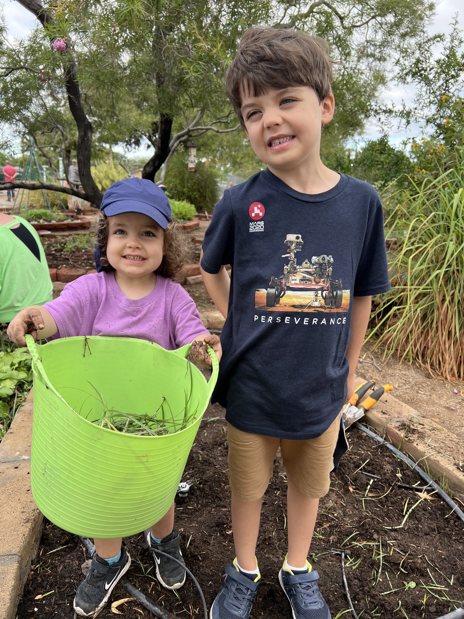 Working in the garden at Ben's school!