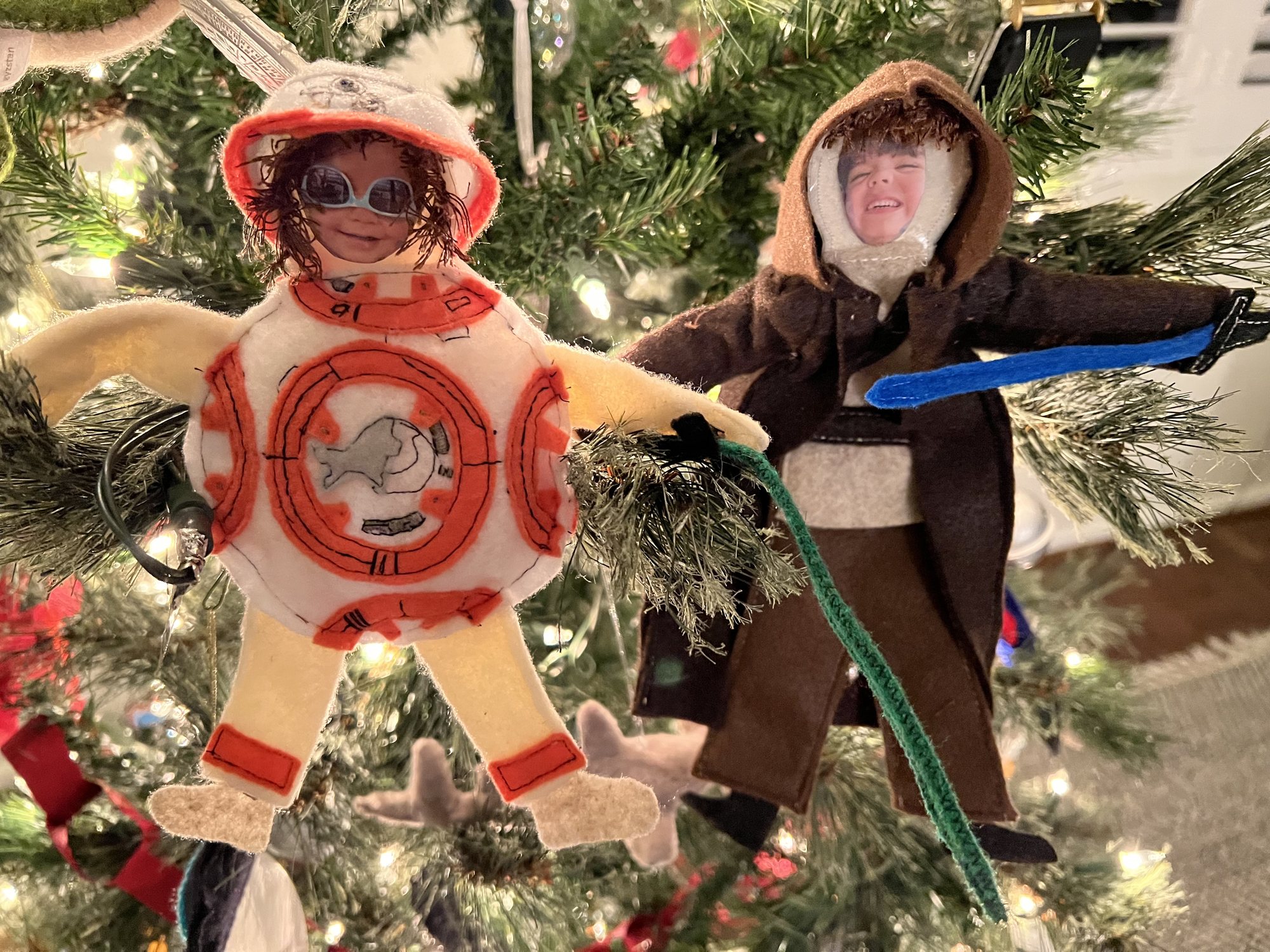 This year's ornaments from Grandma TT!