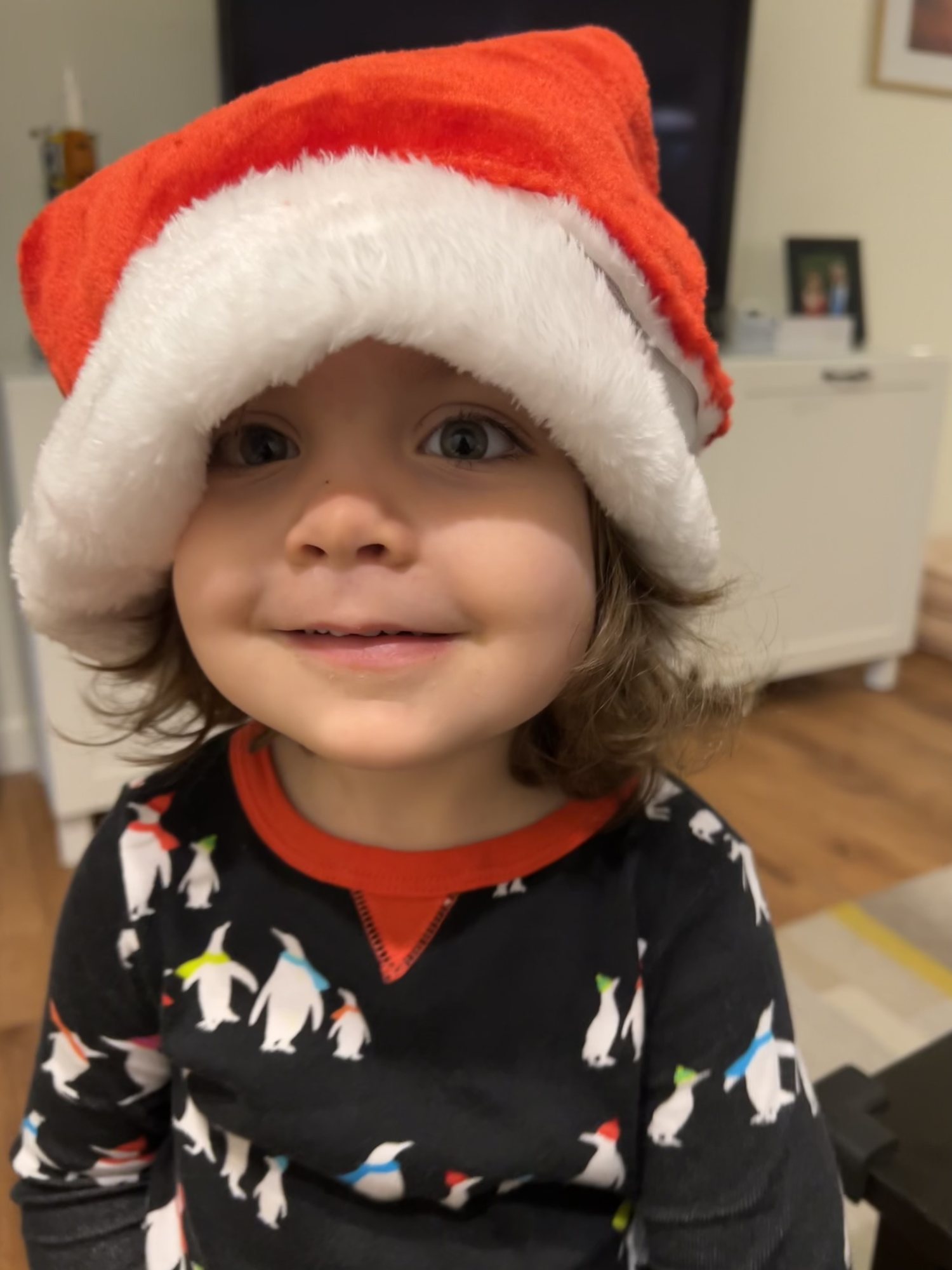 Ready for holiday hat day at school!