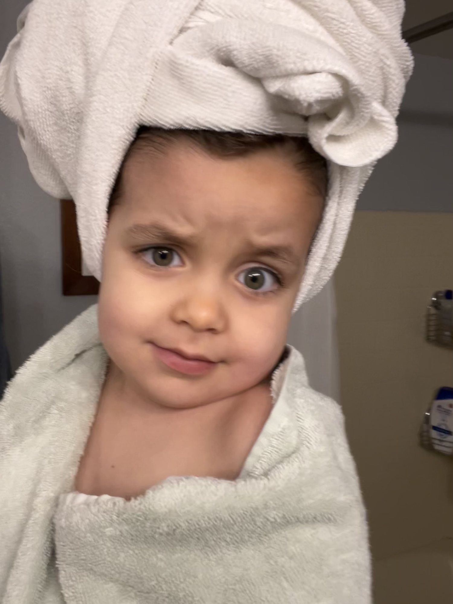Post-bath sass.