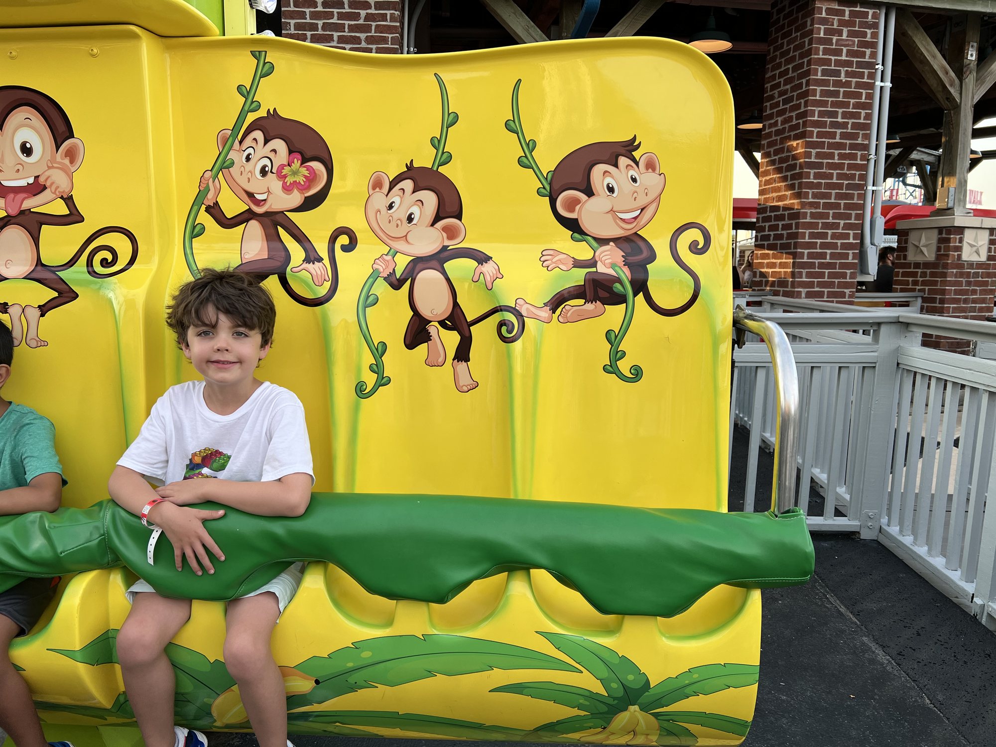 Ben ventured out of his comfort zone to try out some rides. He DID NOT like this one. 