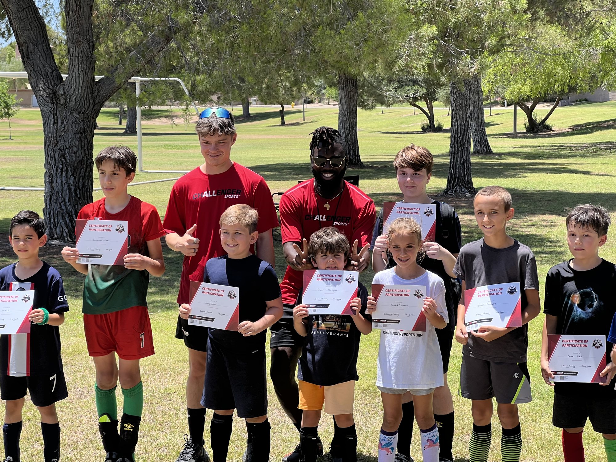 Ben's soccer camp! Coach Fitzroy was THE BEST. He nick-named Ben "Broccoli" LOL. Unfortunately, Ben was a bit intimidated by the other kids. Hopefully we can build his confidence :)