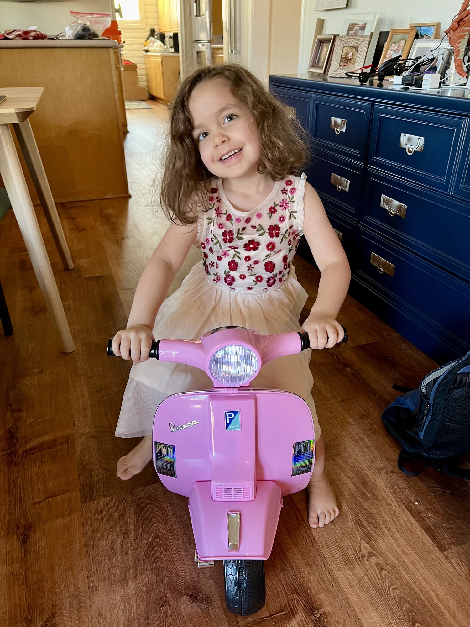 Her own Vespa! 