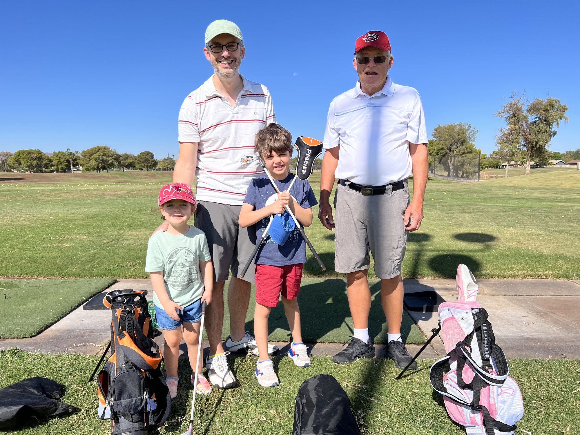 Golfing with Pawpaw.