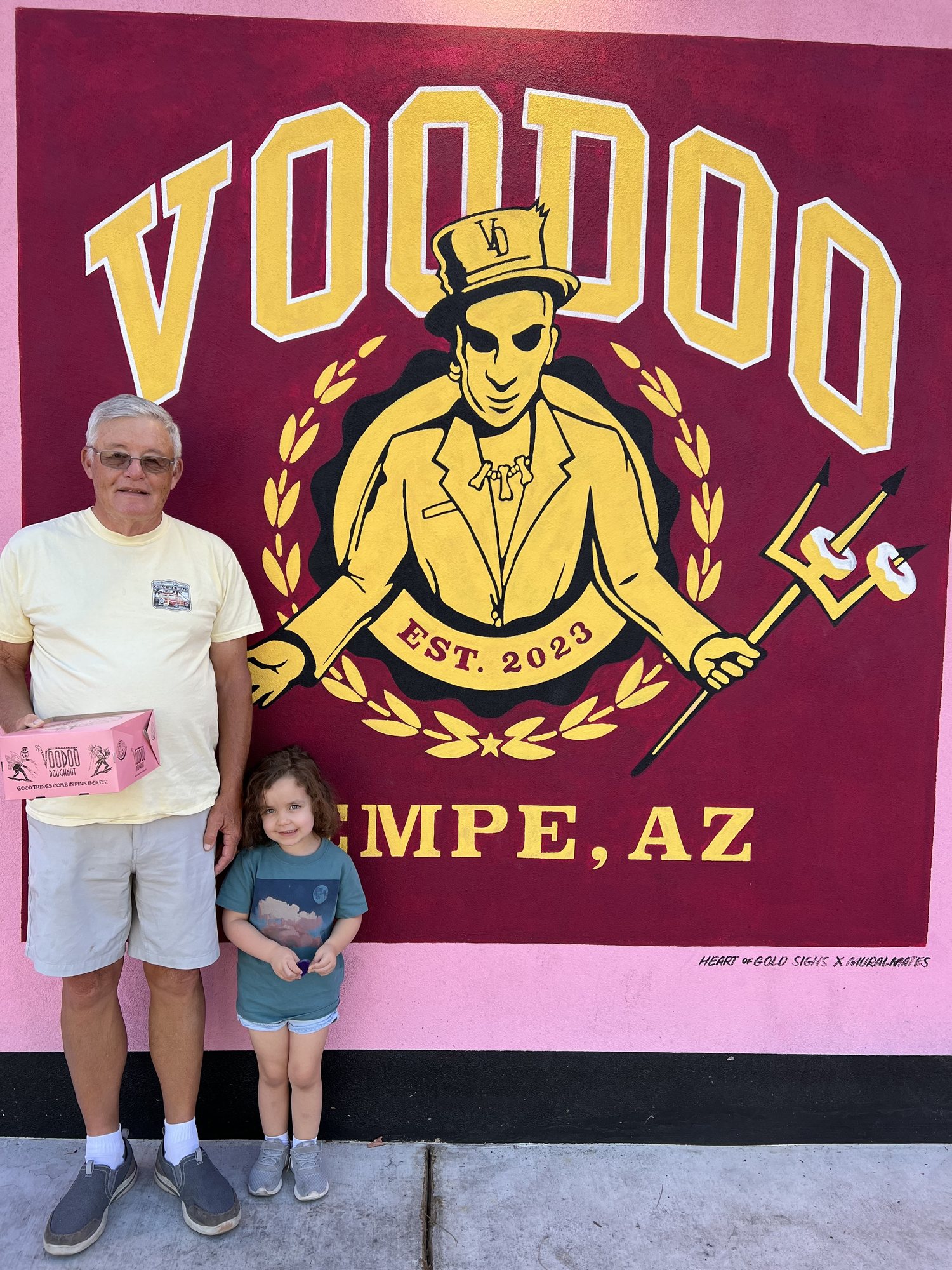 Of course we had to try some Voodoo Doughnuts.