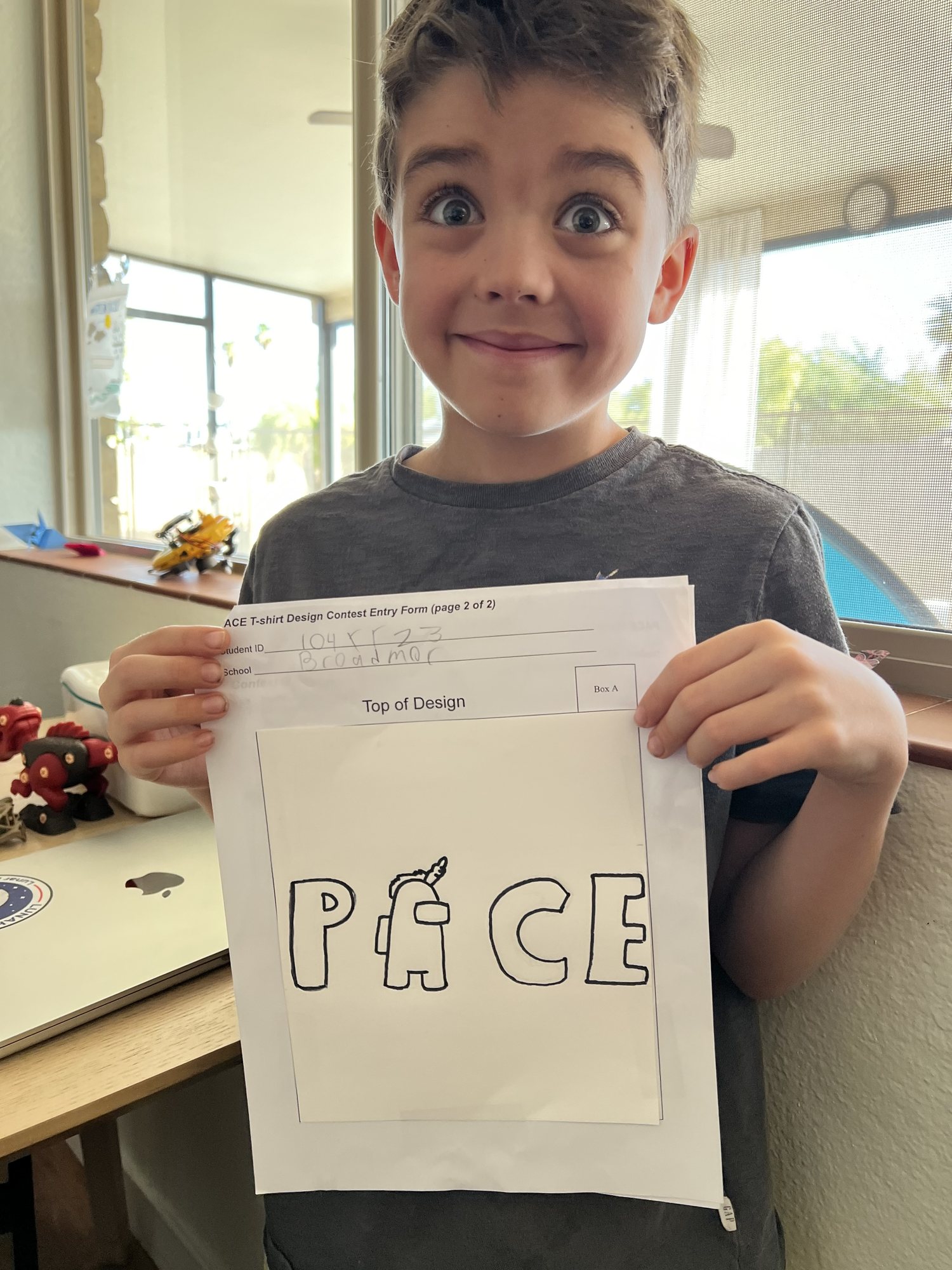Ben's PACE t-shirt design.