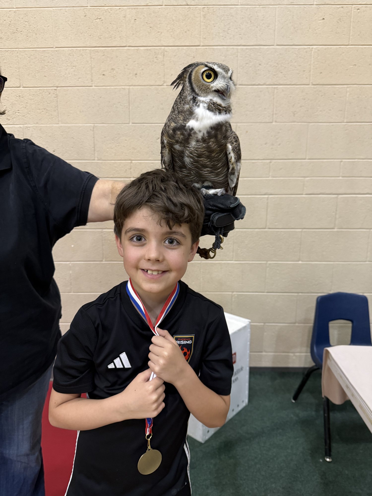 Ben got to meet an owl :)